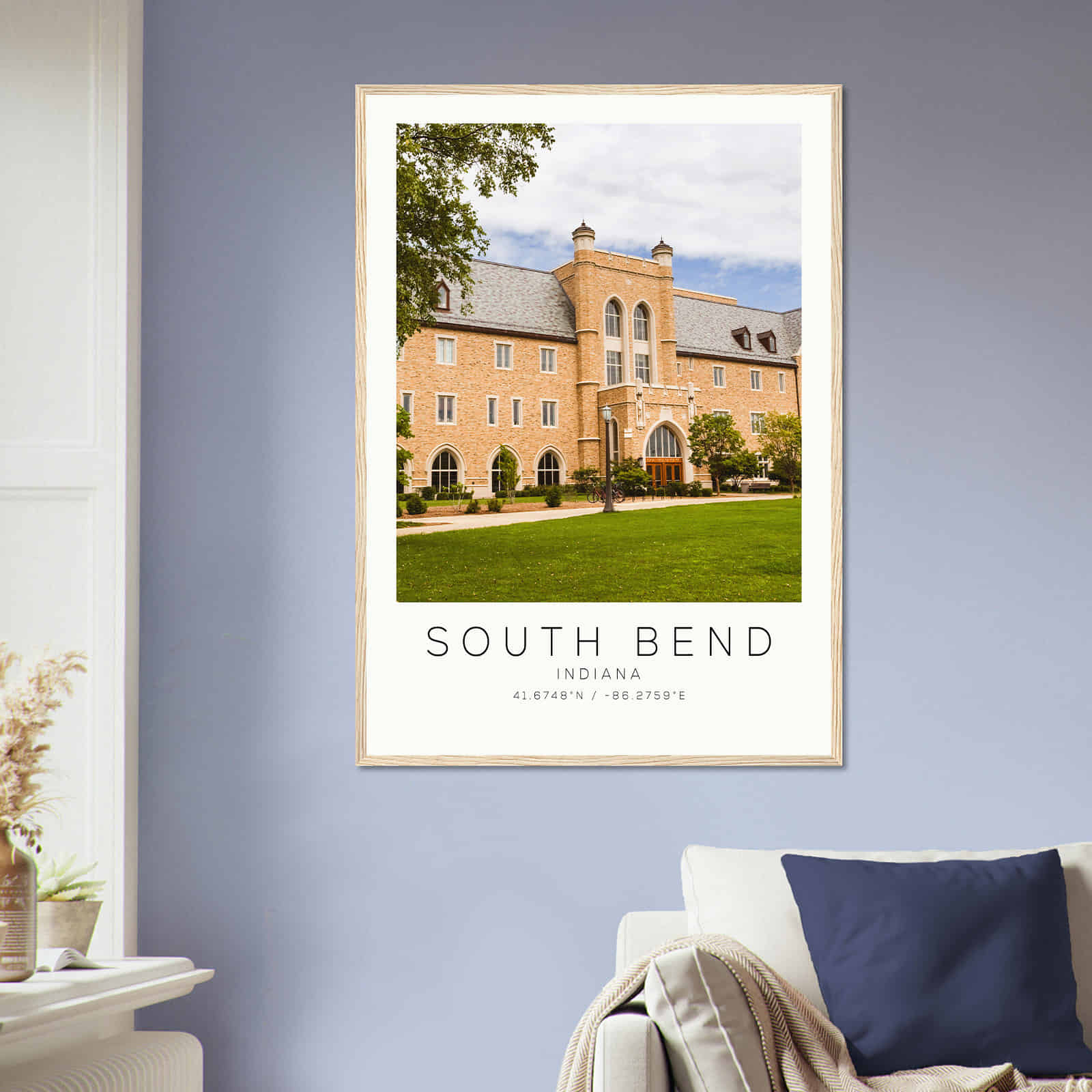 Deerfield Kansas Map Poster, Modern Home Decor Wall Art Print (Copy)