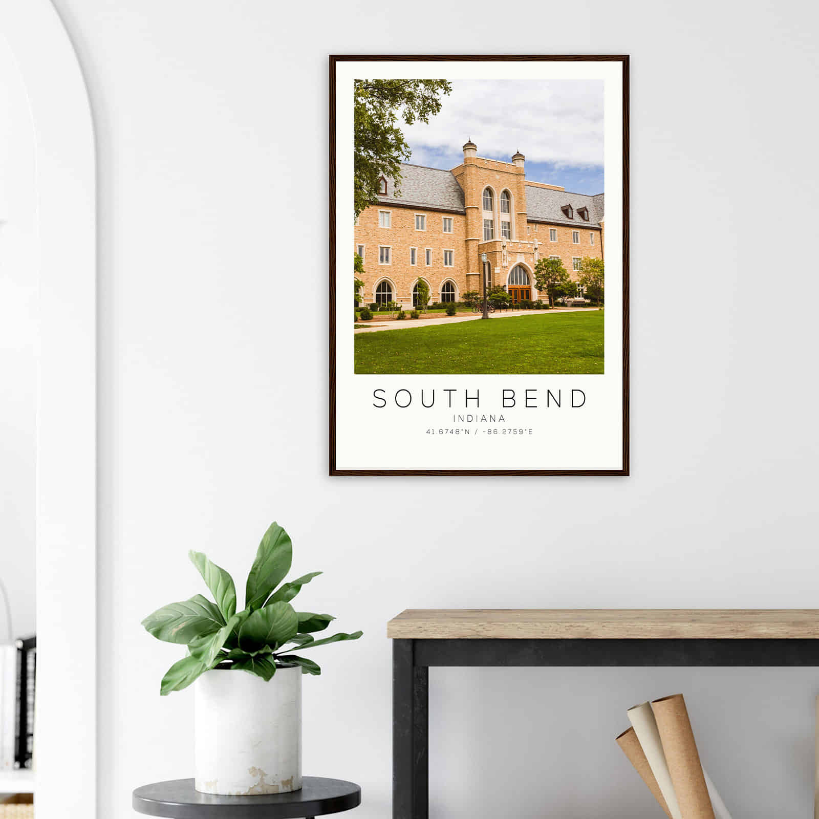 Deerfield Kansas Map Poster, Modern Home Decor Wall Art Print (Copy)