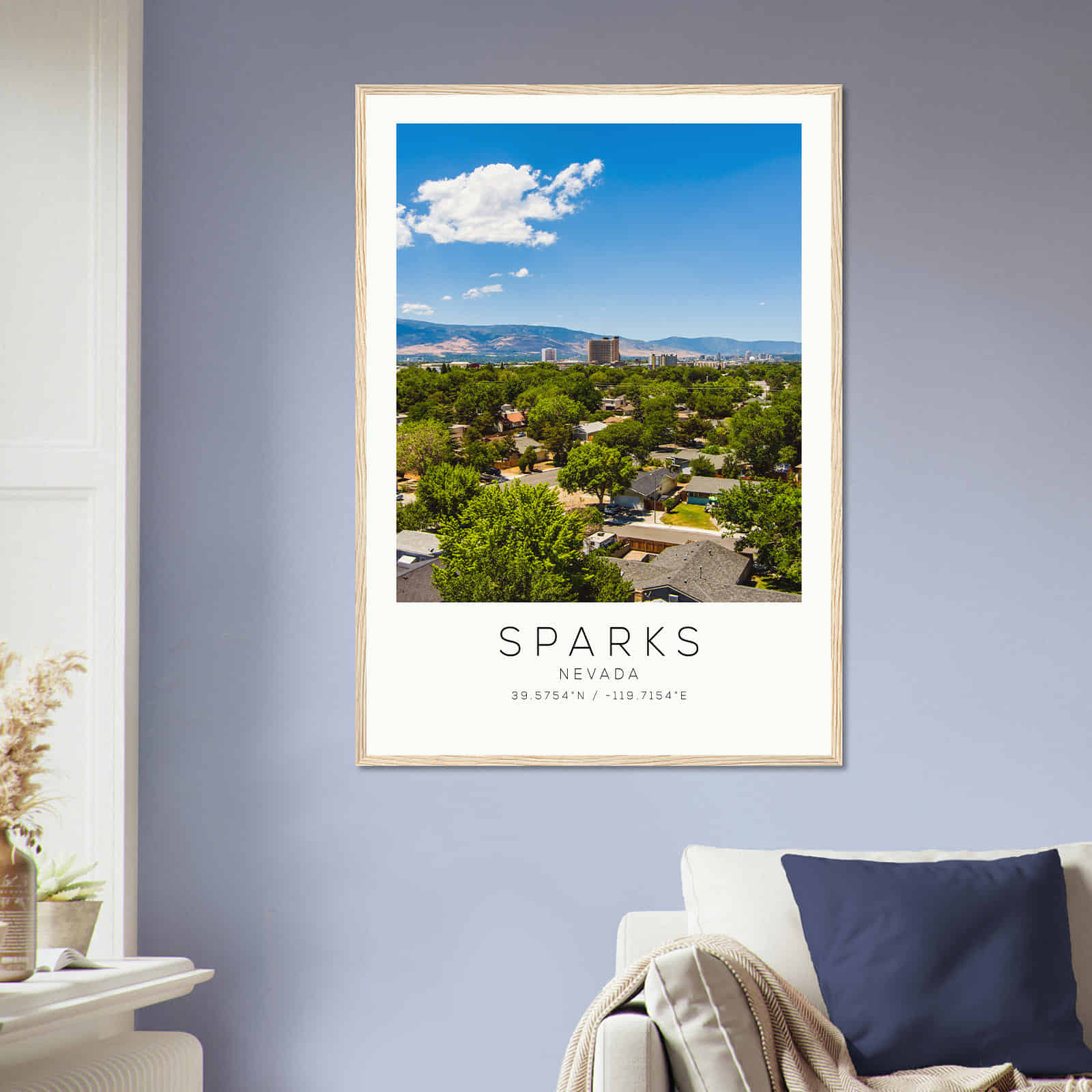 Deerfield Kansas Map Poster, Modern Home Decor Wall Art Print (Copy)