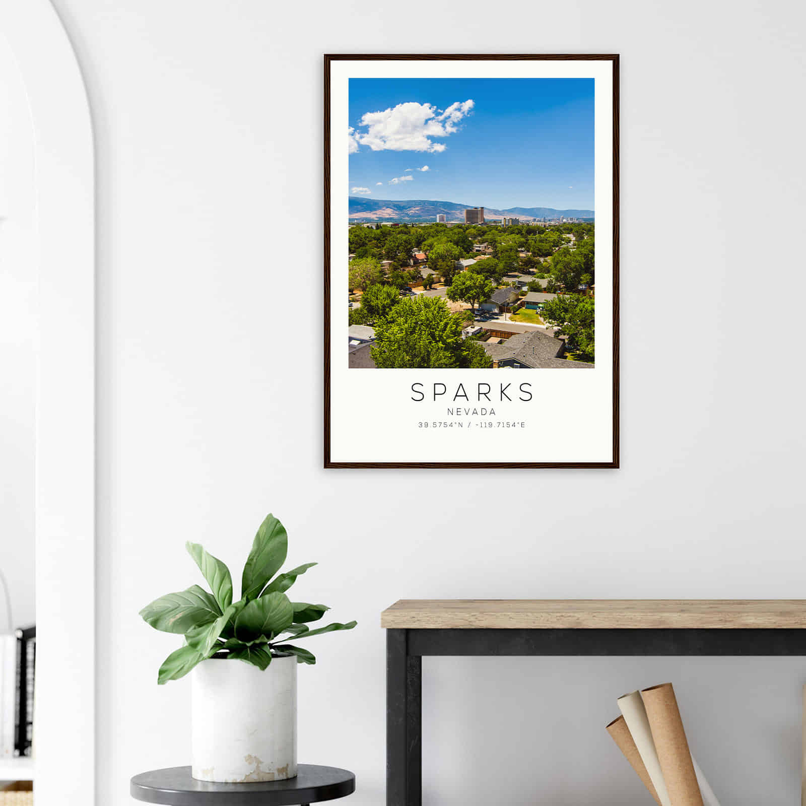 Deerfield Kansas Map Poster, Modern Home Decor Wall Art Print (Copy)