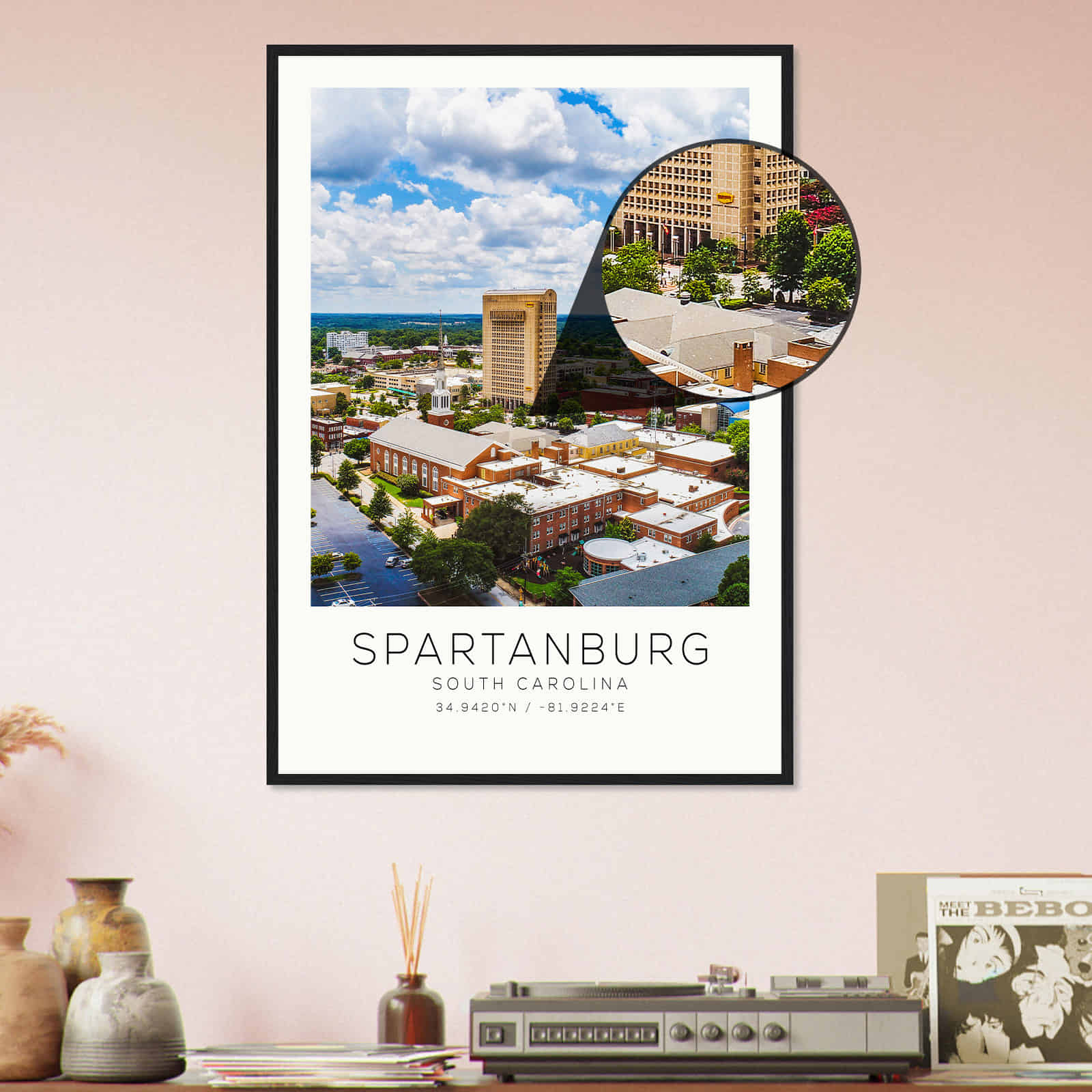 Deerfield Kansas Map Poster, Modern Home Decor Wall Art Print (Copy)