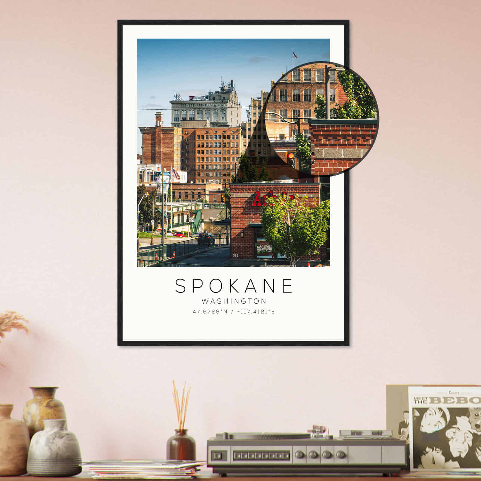 Deerfield Kansas Map Poster, Modern Home Decor Wall Art Print (Copy)