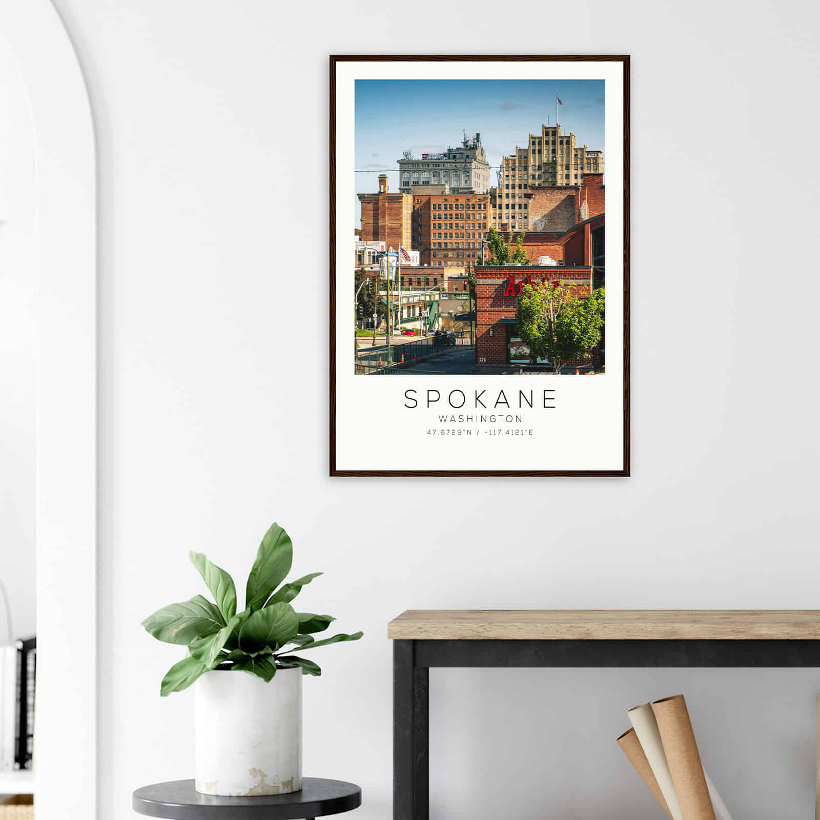 Deerfield Kansas Map Poster, Modern Home Decor Wall Art Print (Copy)