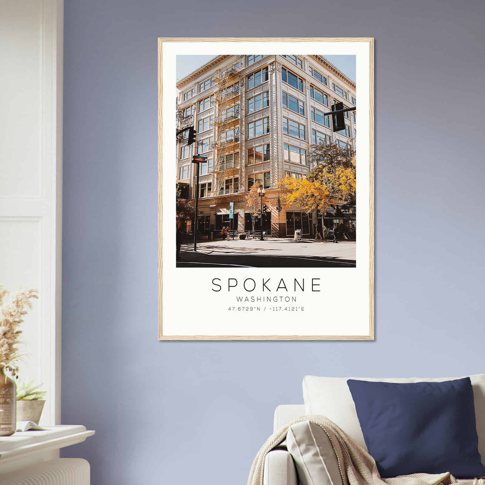 Deerfield Kansas Map Poster, Modern Home Decor Wall Art Print (Copy)