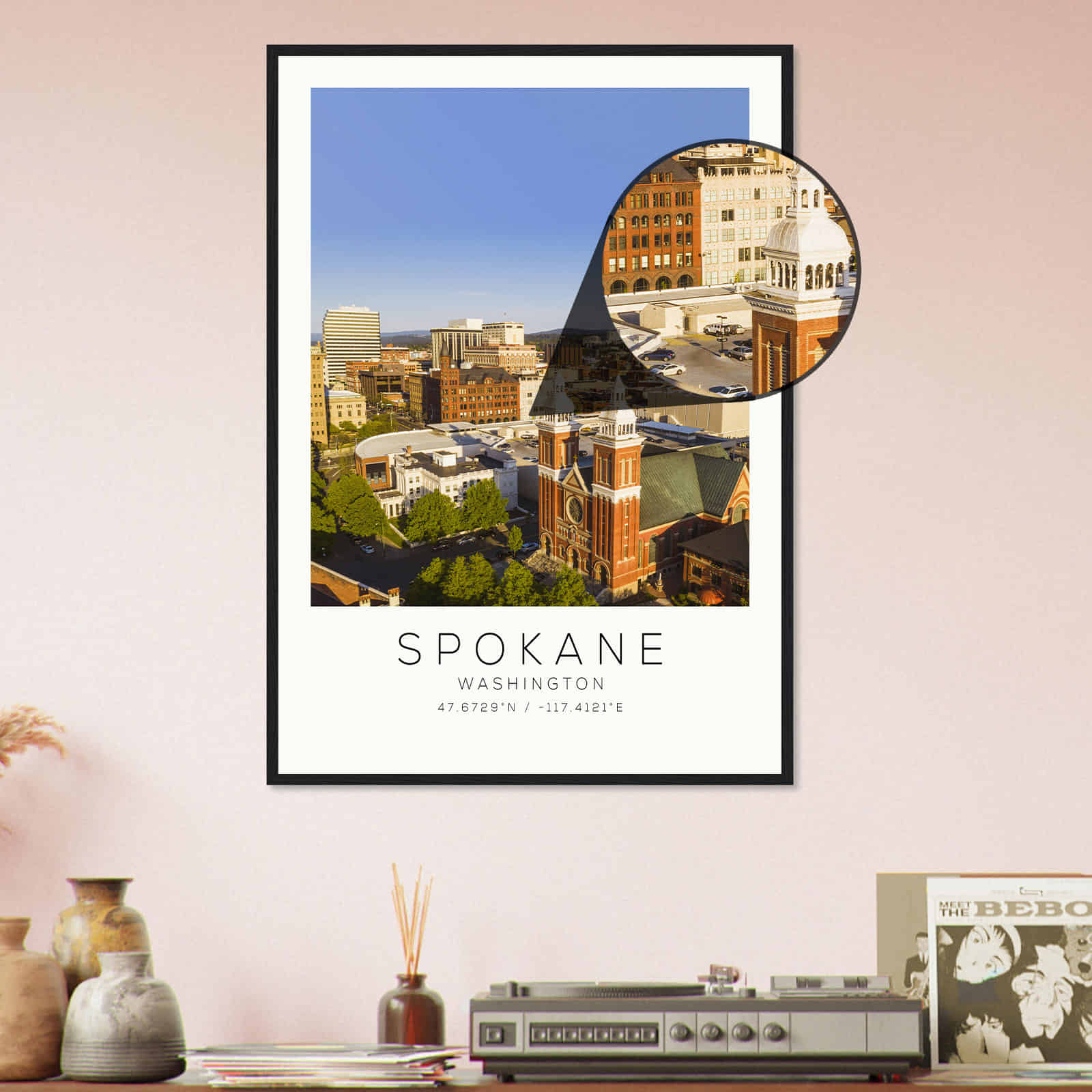 Deerfield Kansas Map Poster, Modern Home Decor Wall Art Print (Copy)