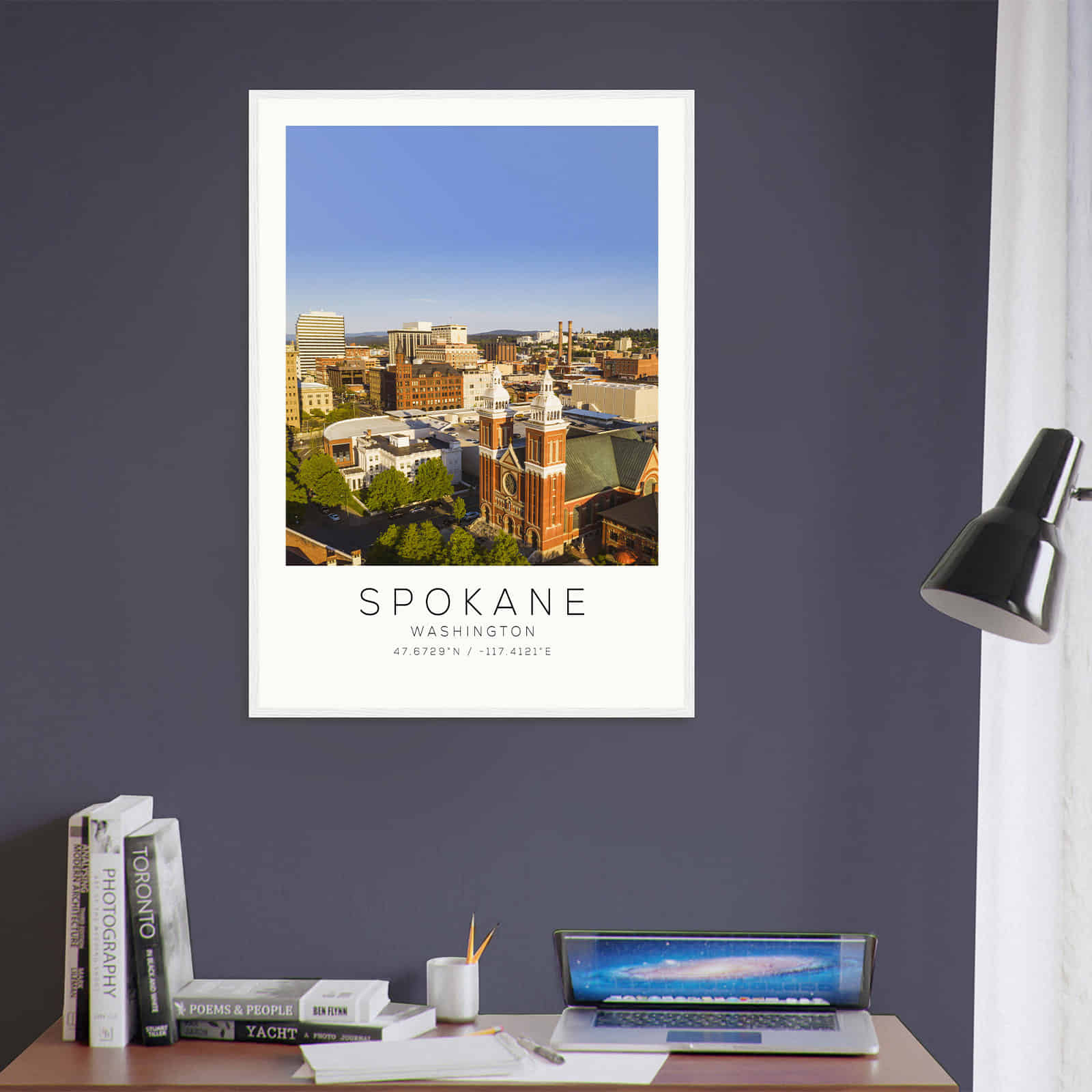 Deerfield Kansas Map Poster, Modern Home Decor Wall Art Print (Copy)