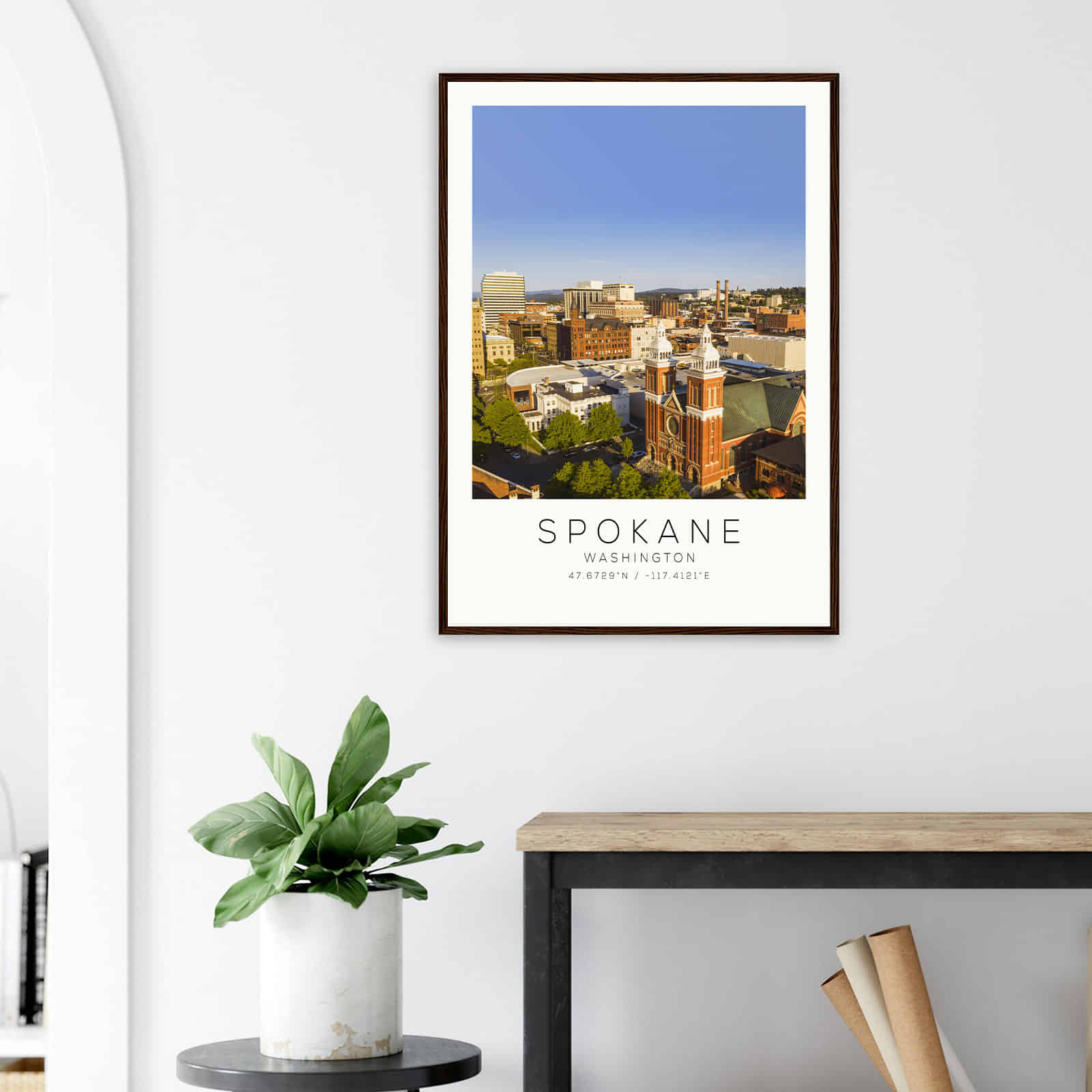 Deerfield Kansas Map Poster, Modern Home Decor Wall Art Print (Copy)