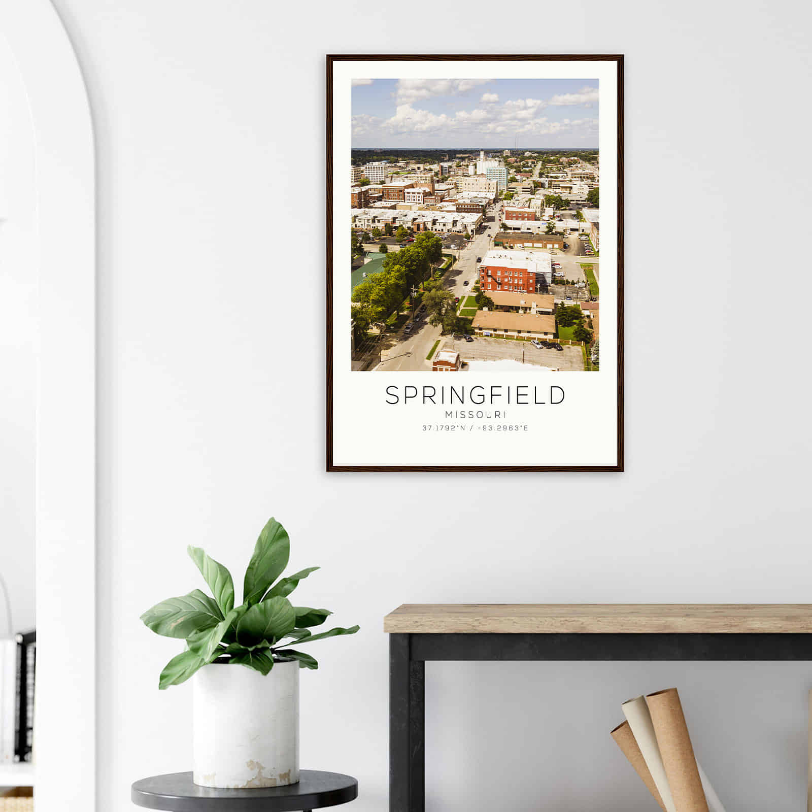 Deerfield Kansas Map Poster, Modern Home Decor Wall Art Print (Copy)