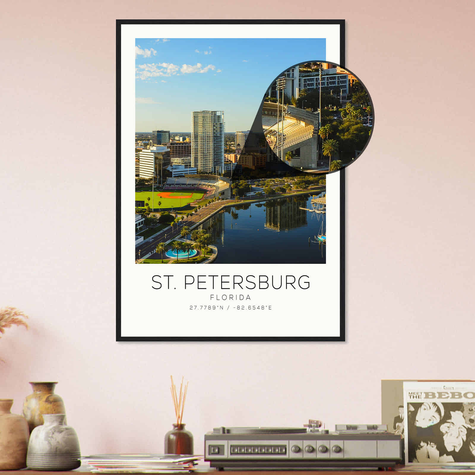 Deerfield Kansas Map Poster, Modern Home Decor Wall Art Print (Copy)