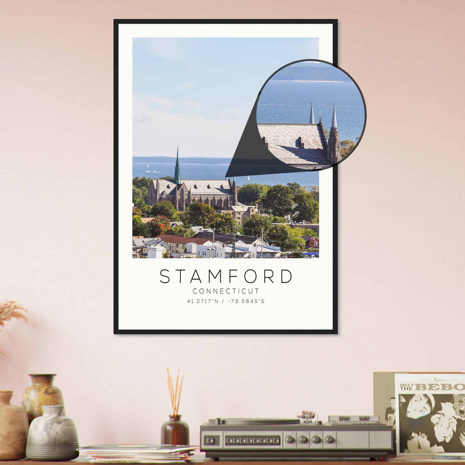 Deerfield Kansas Map Poster, Modern Home Decor Wall Art Print (Copy)