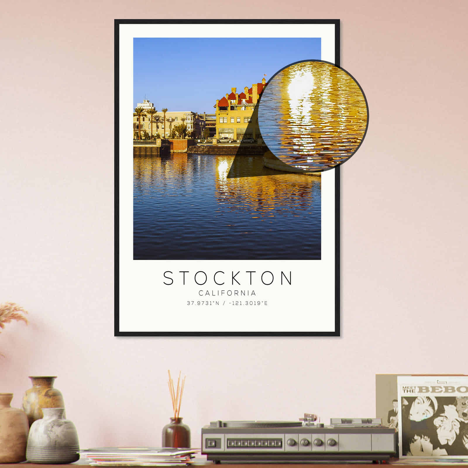 Deerfield Kansas Map Poster, Modern Home Decor Wall Art Print (Copy)