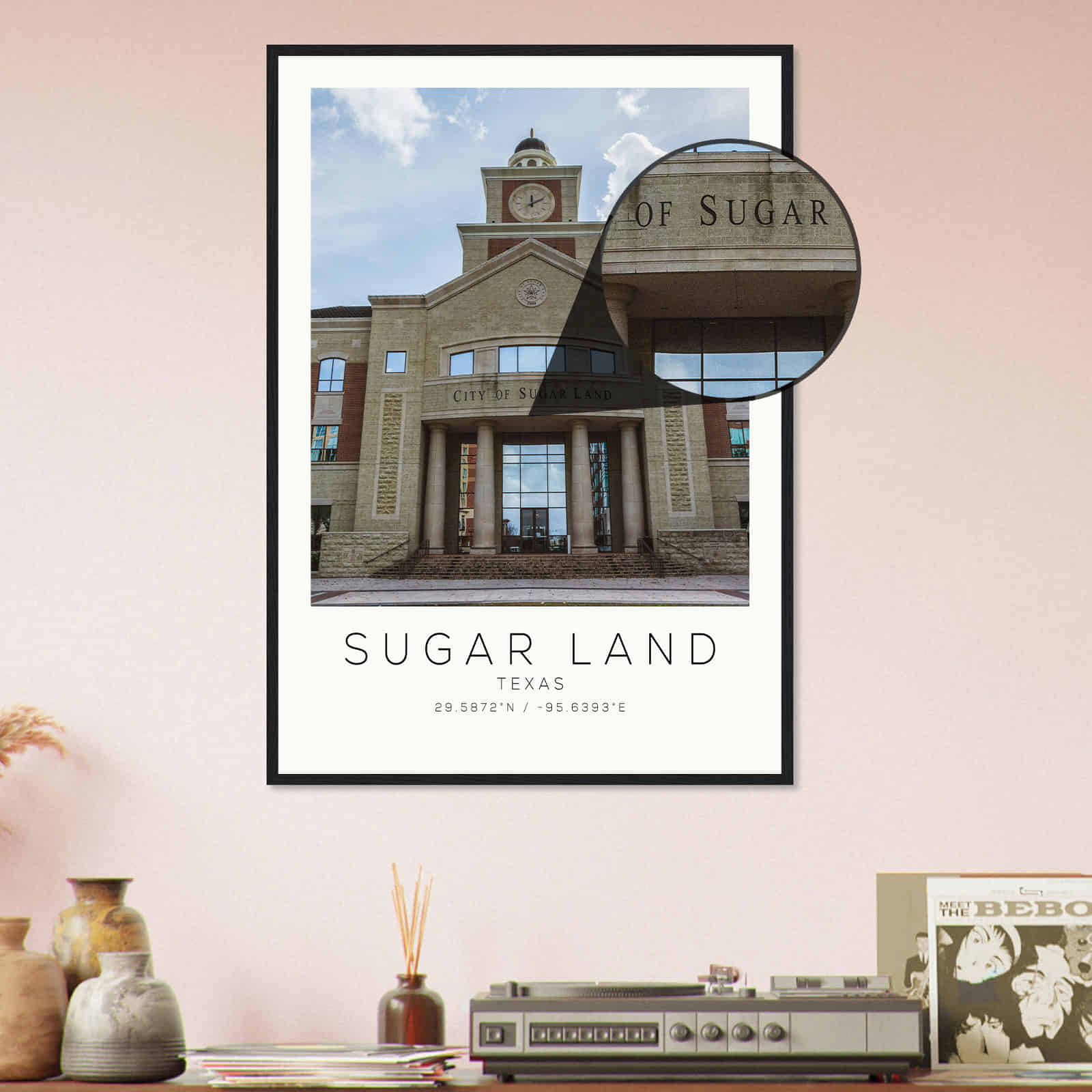 Deerfield Kansas Map Poster, Modern Home Decor Wall Art Print (Copy)