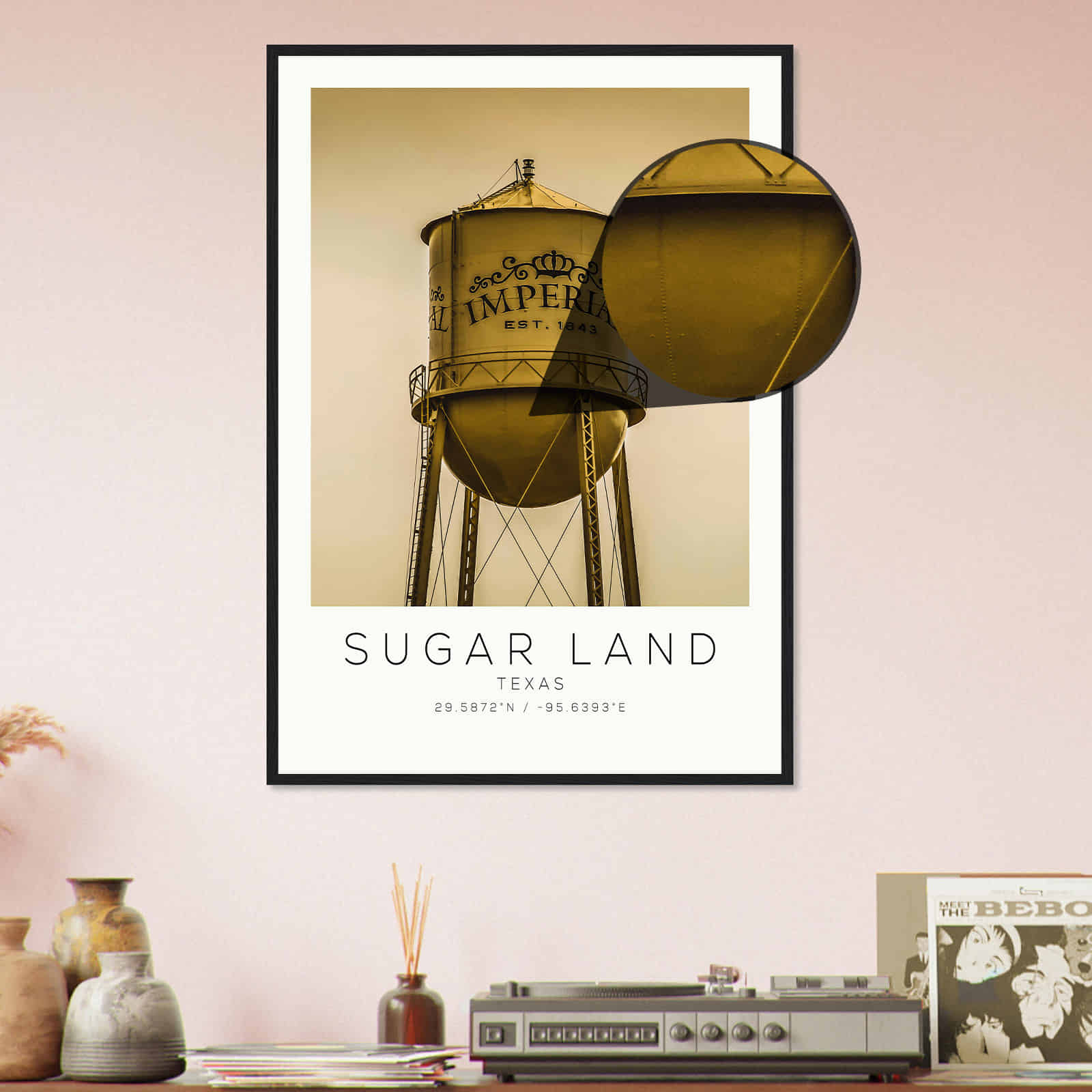 Deerfield Kansas Map Poster, Modern Home Decor Wall Art Print (Copy)