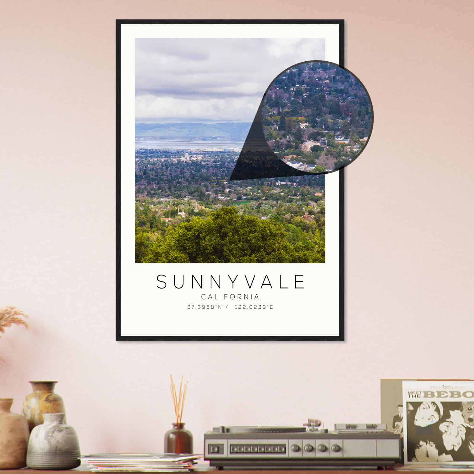 Deerfield Kansas Map Poster, Modern Home Decor Wall Art Print (Copy)