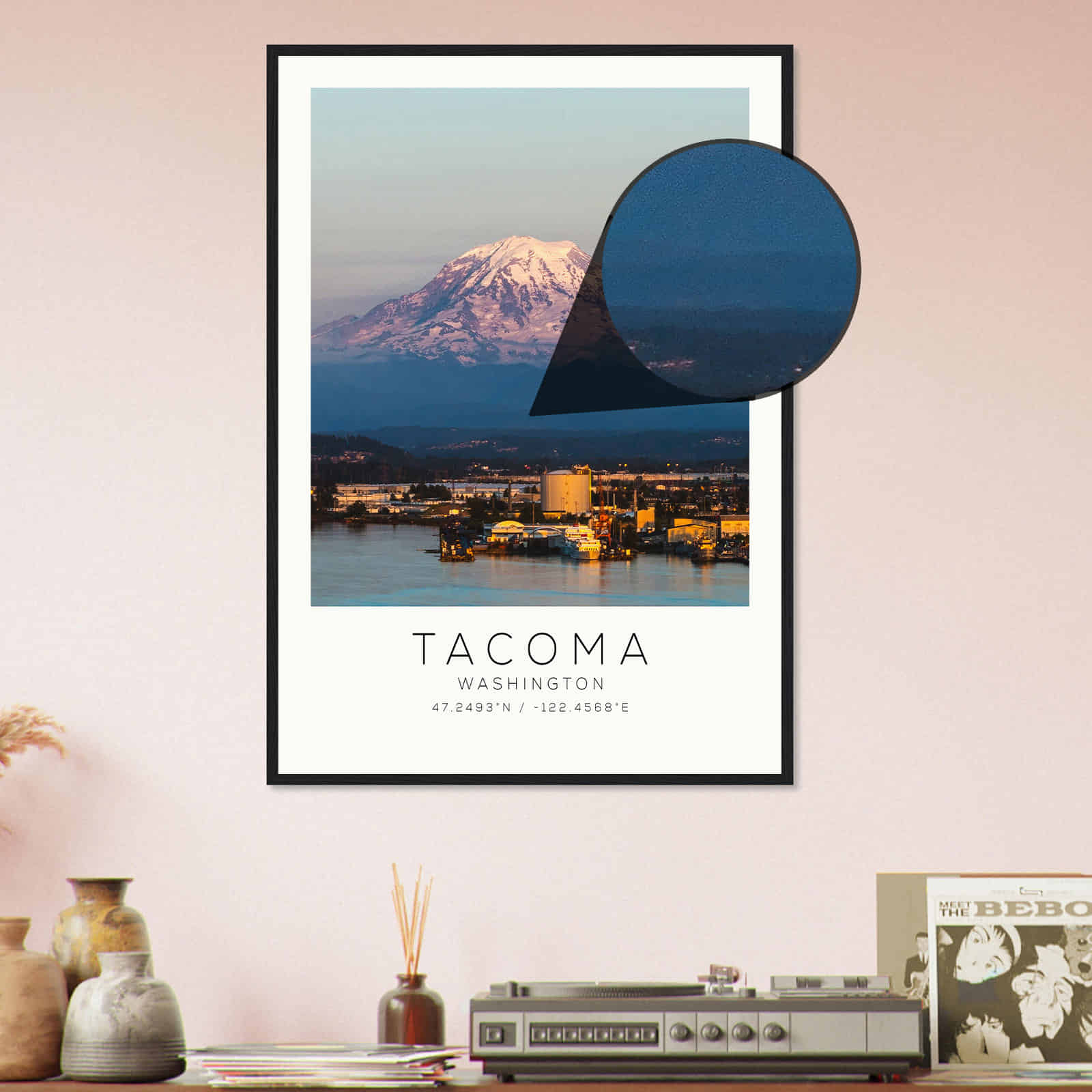 Deerfield Kansas Map Poster, Modern Home Decor Wall Art Print (Copy)