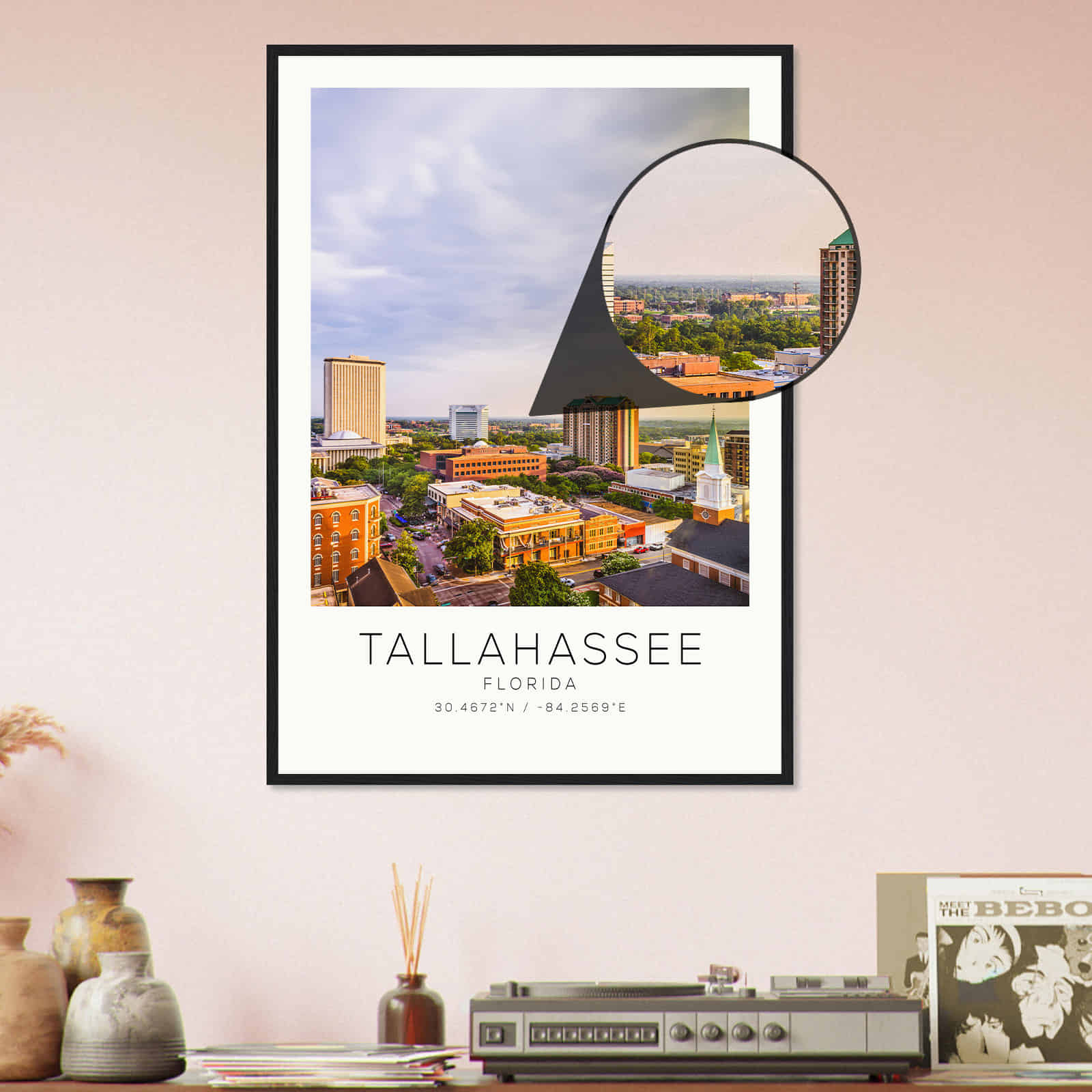 Deerfield Kansas Map Poster, Modern Home Decor Wall Art Print (Copy)