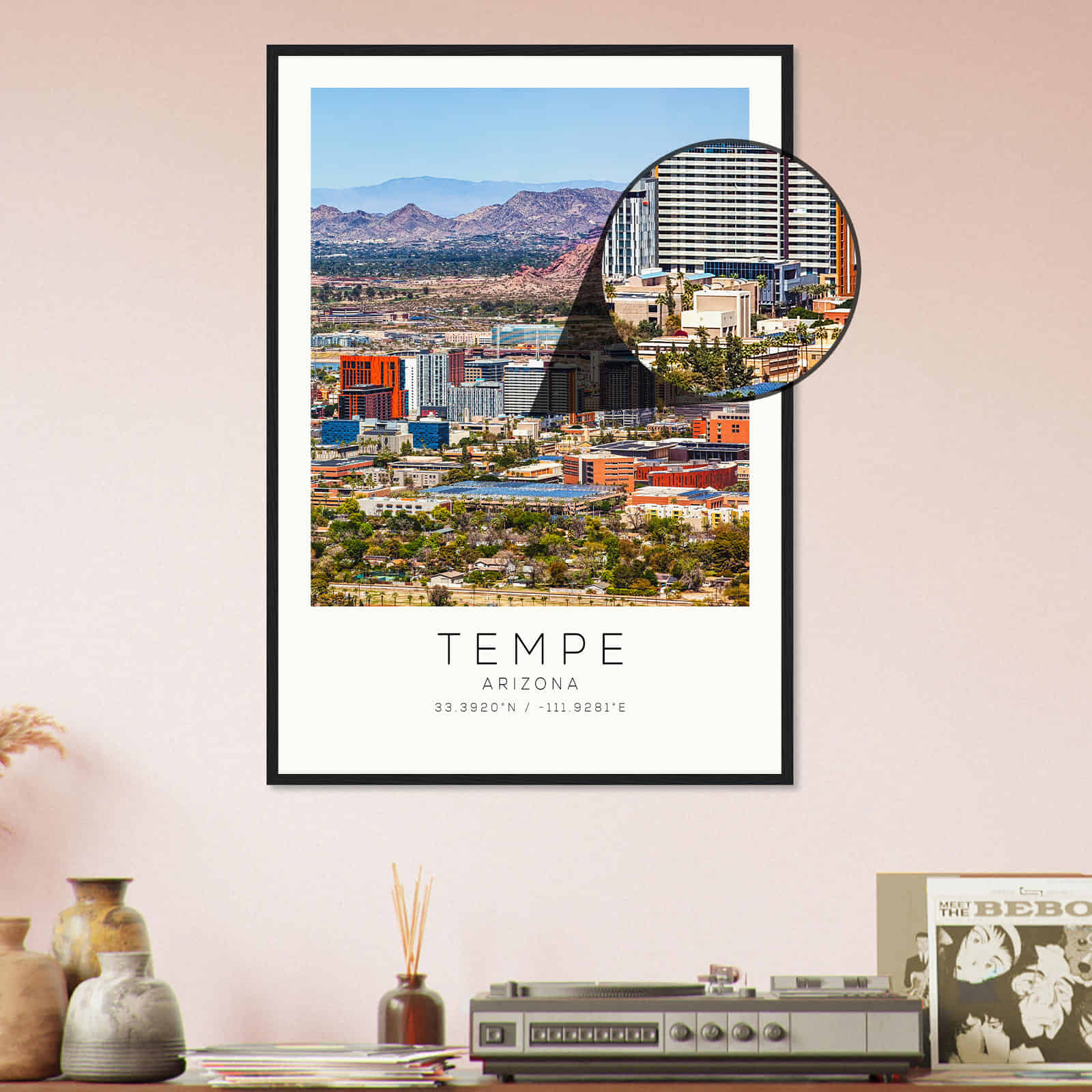 Deerfield Kansas Map Poster, Modern Home Decor Wall Art Print (Copy)