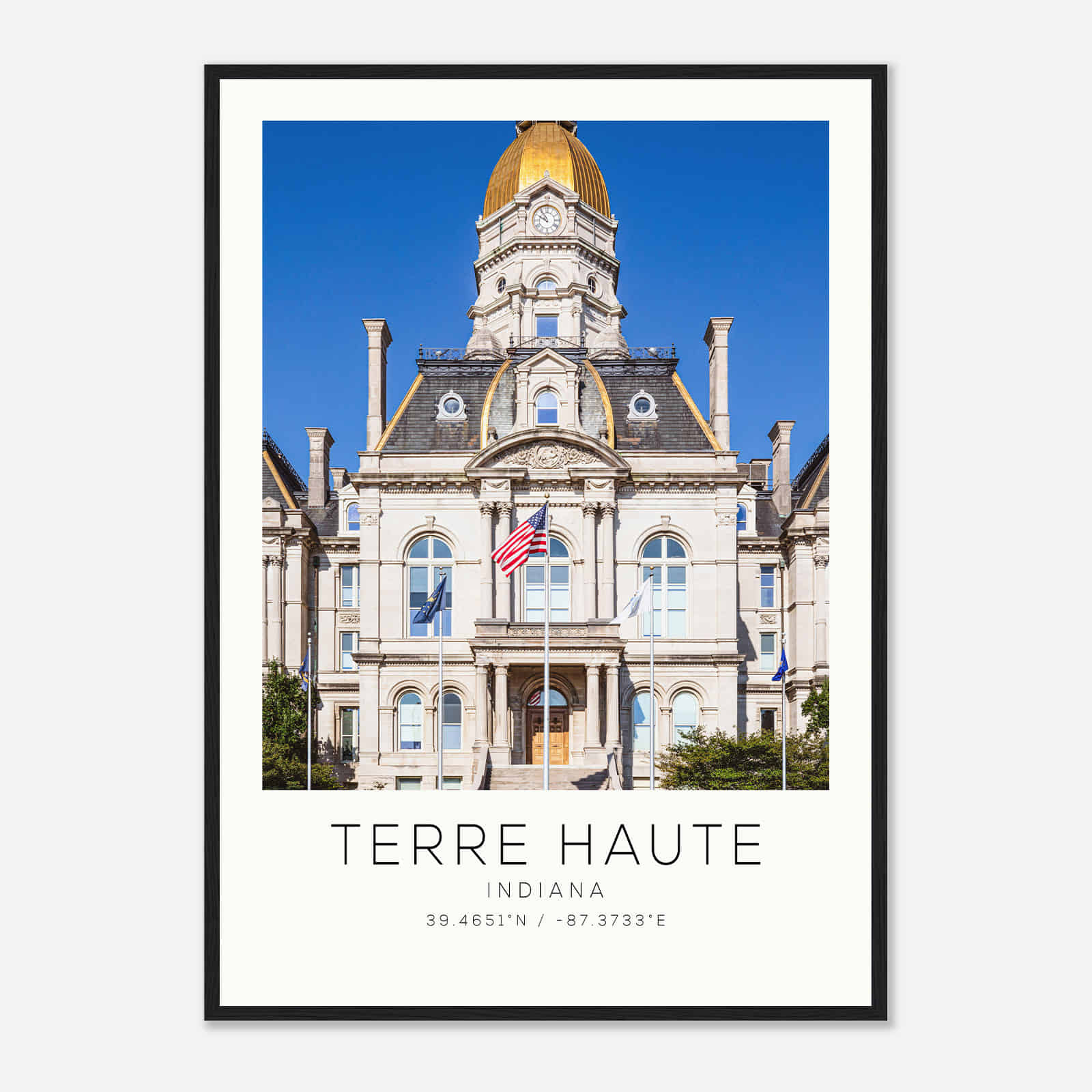 Terre Haute Indiana Photo Travel Poster, Terre Haute Travel Print, Minimalist Travel Print Terre Haute Indiana Photo Travel Poster, Terre Haute Travel Print, Minimalist Travel Print