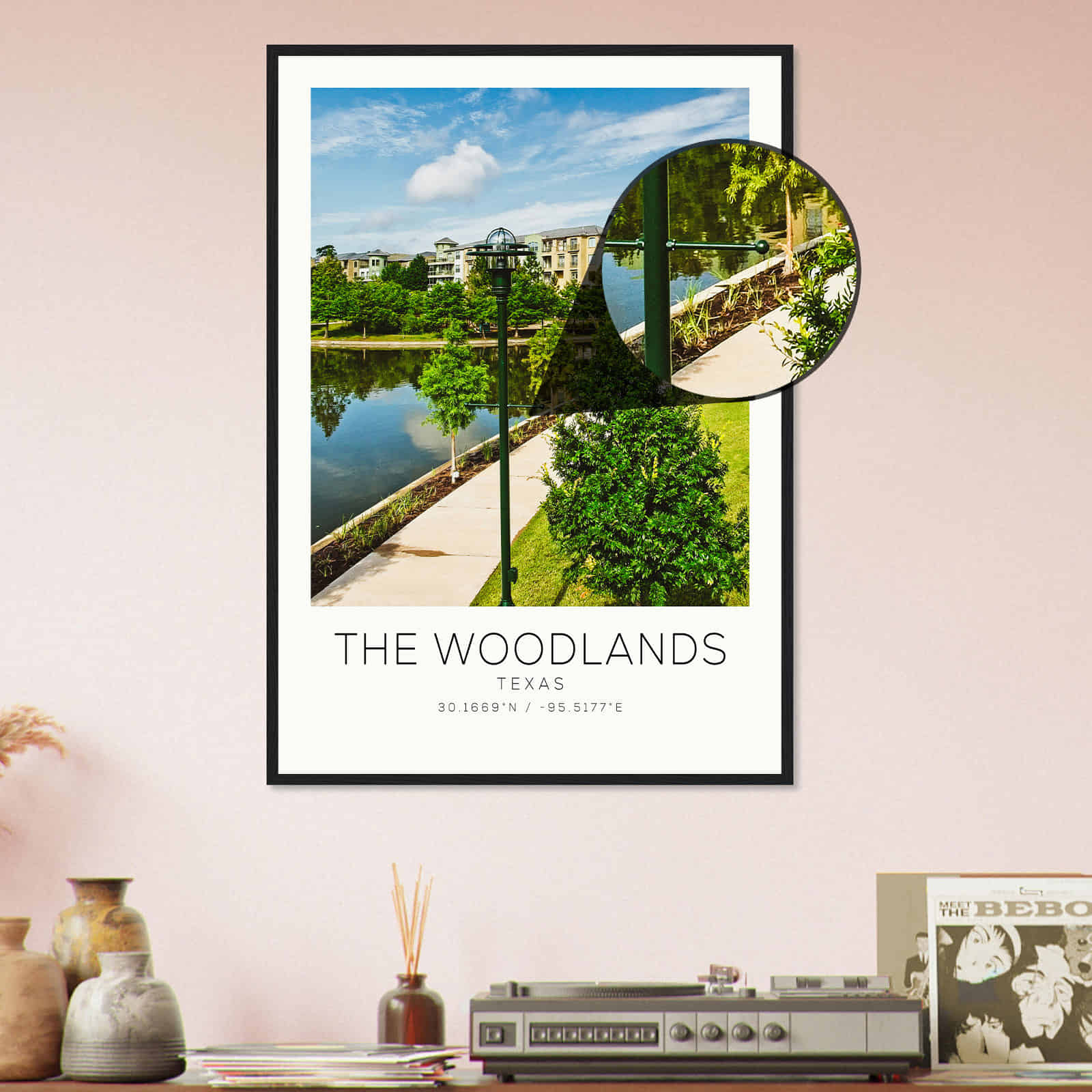 Deerfield Kansas Map Poster, Modern Home Decor Wall Art Print (Copy)