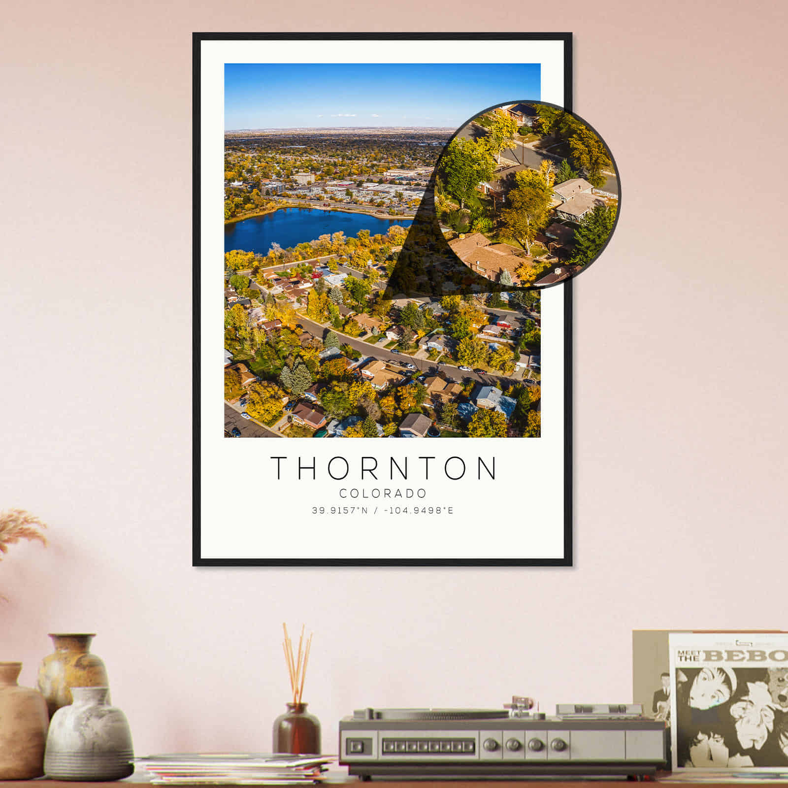 Deerfield Kansas Map Poster, Modern Home Decor Wall Art Print (Copy)