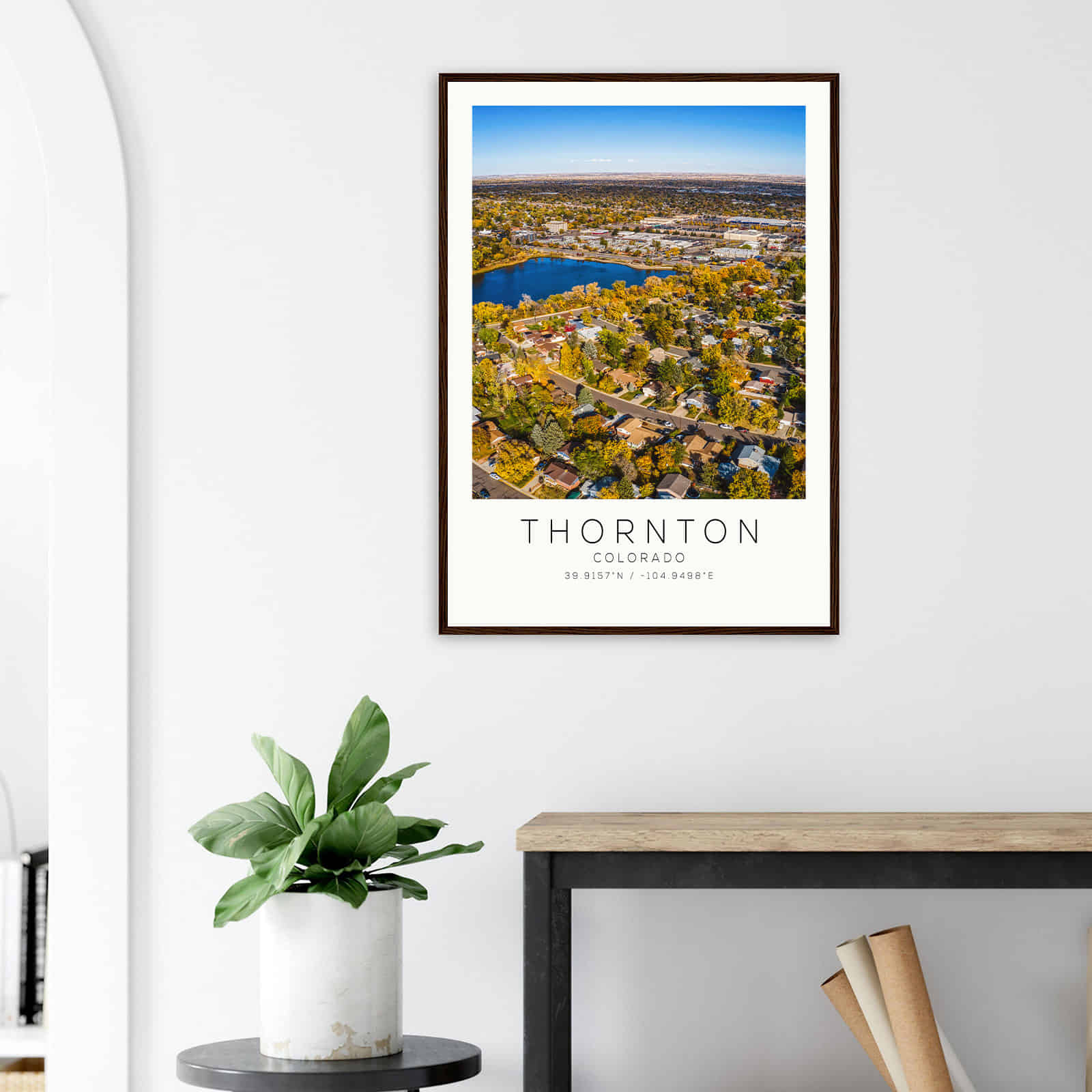 Deerfield Kansas Map Poster, Modern Home Decor Wall Art Print (Copy)