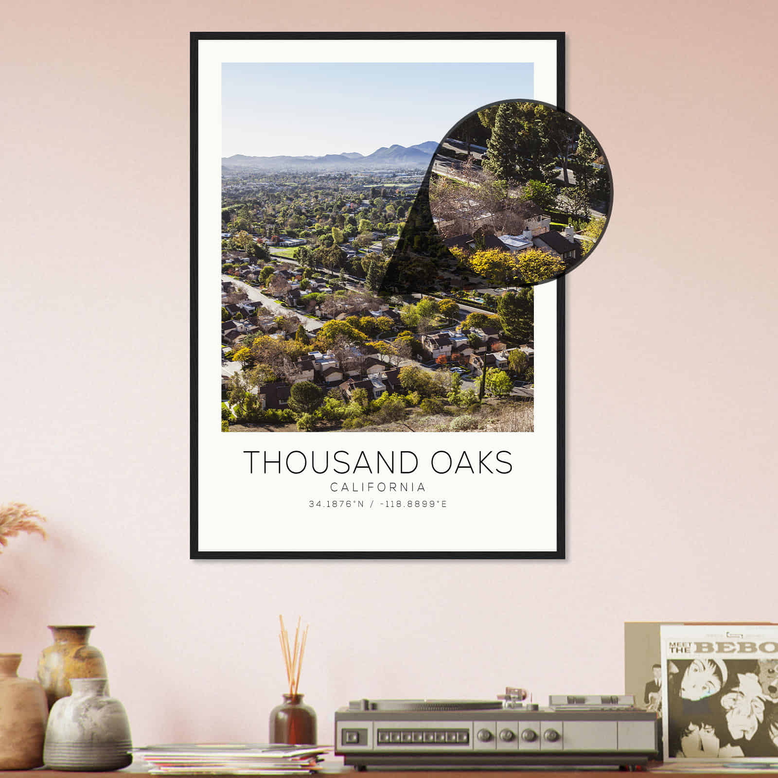 Deerfield Kansas Map Poster, Modern Home Decor Wall Art Print (Copy)