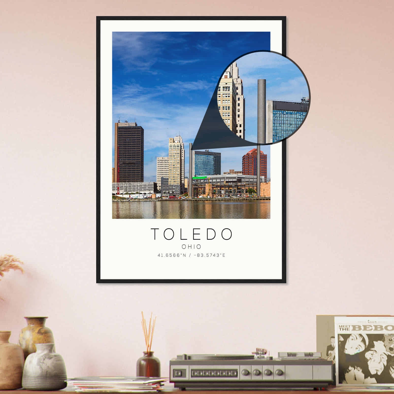 Deerfield Kansas Map Poster, Modern Home Decor Wall Art Print (Copy)