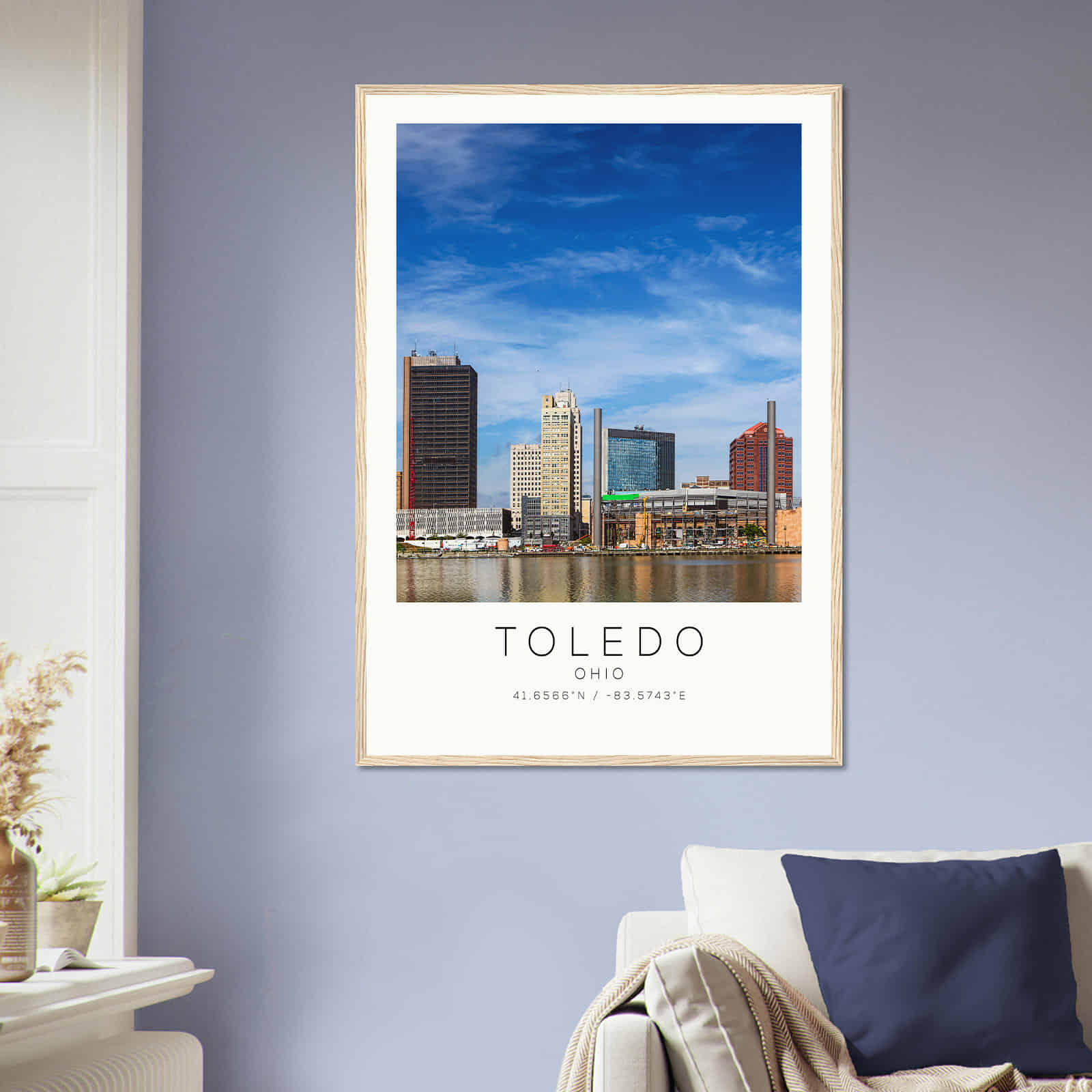 Deerfield Kansas Map Poster, Modern Home Decor Wall Art Print (Copy)