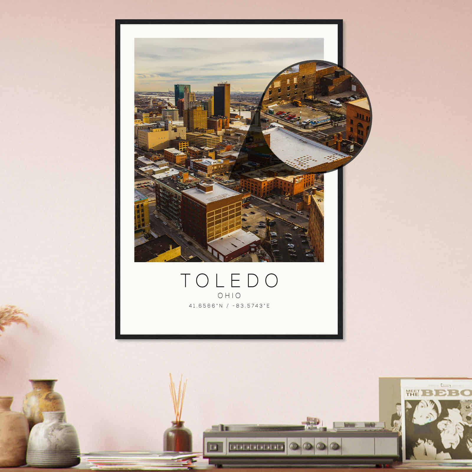 Deerfield Kansas Map Poster, Modern Home Decor Wall Art Print (Copy)