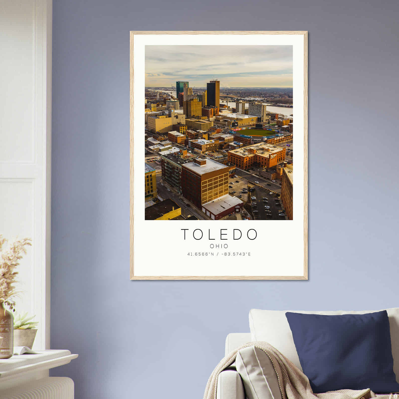 Deerfield Kansas Map Poster, Modern Home Decor Wall Art Print (Copy)