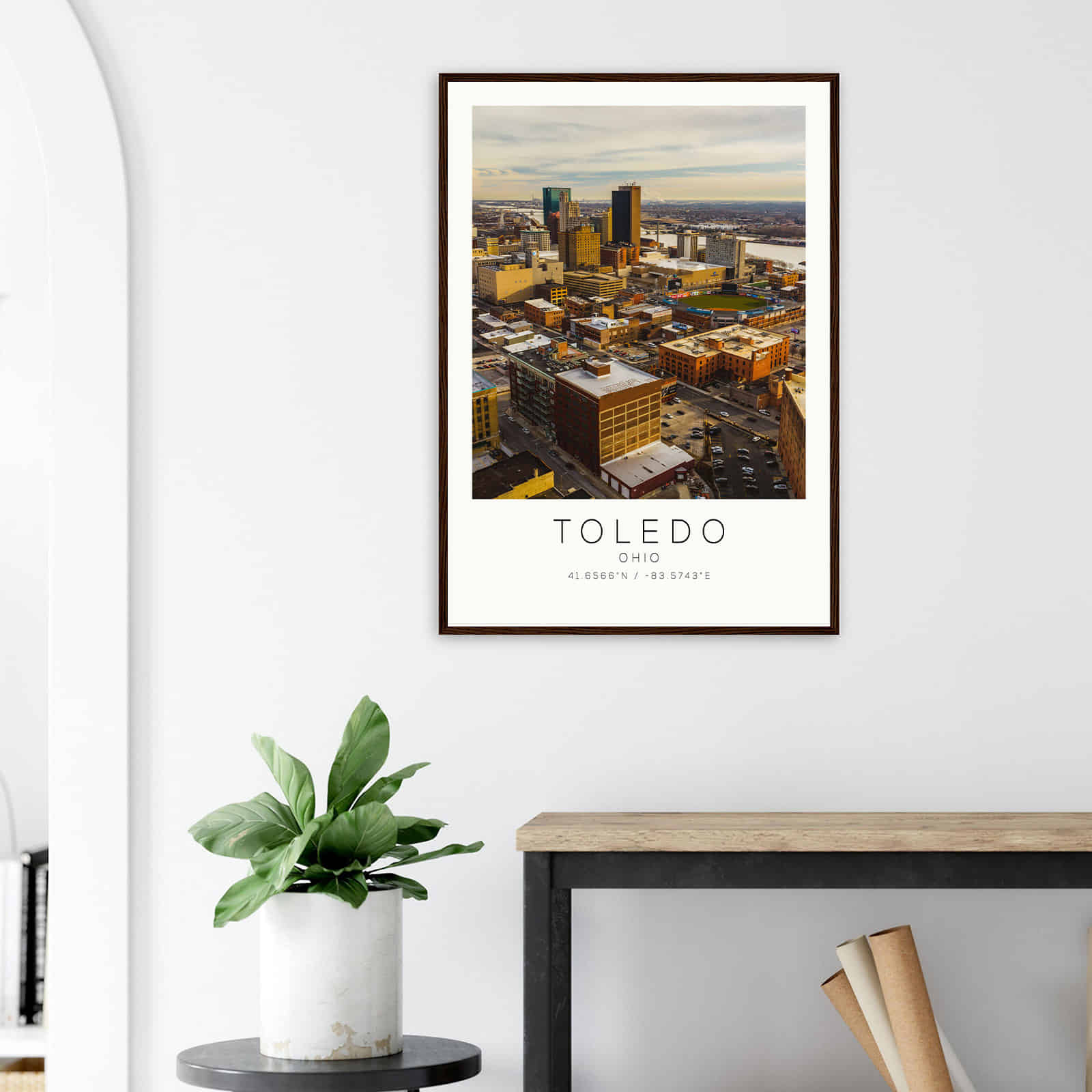 Deerfield Kansas Map Poster, Modern Home Decor Wall Art Print (Copy)