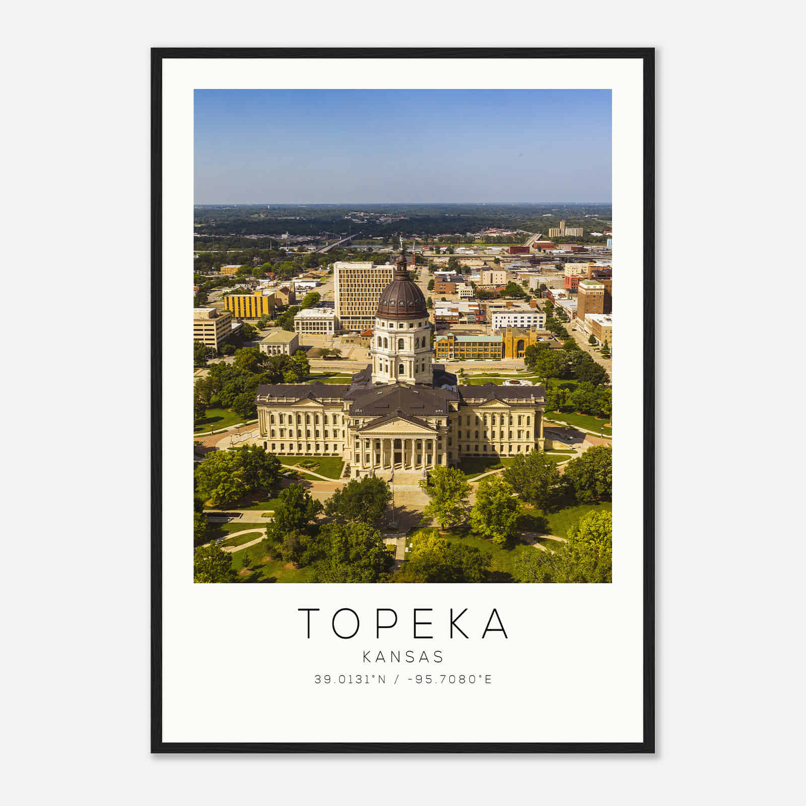 Topeka Kansas Photo Travel Poster, Topeka Travel Print, Minimalist Travel Print DS2 Topeka Kansas Photo Travel Poster, Topeka Travel Print, Minimalist Travel Print DS2