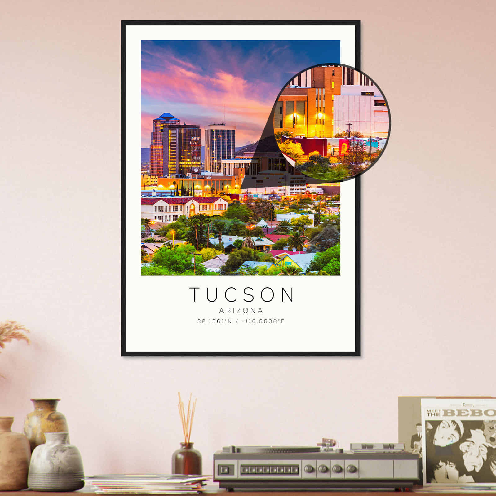 Deerfield Kansas Map Poster, Modern Home Decor Wall Art Print (Copy)