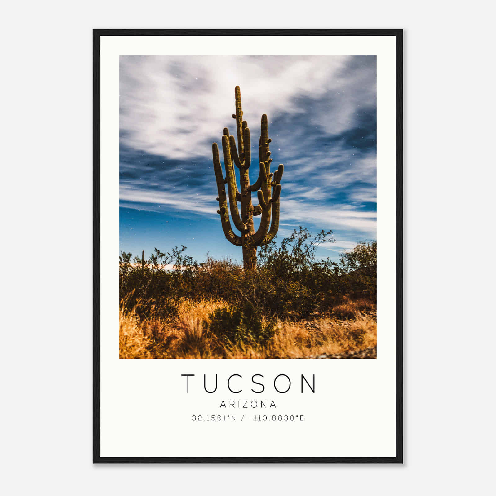 Tucson Arizona DS2 Photo Travel Poster, Tucson Arizona Travel Print, Minimalist Travel Print