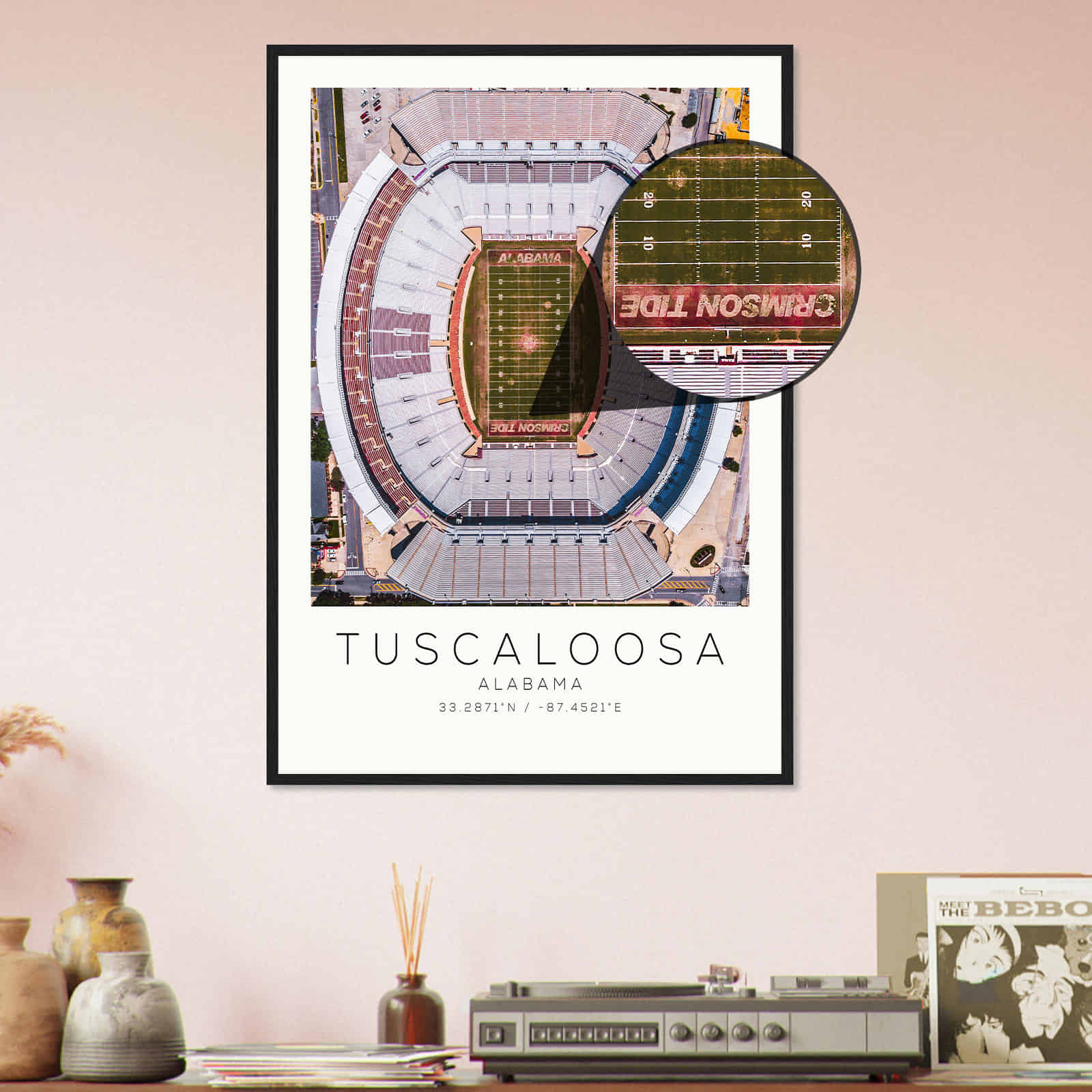 Deerfield Kansas Map Poster, Modern Home Decor Wall Art Print (Copy)