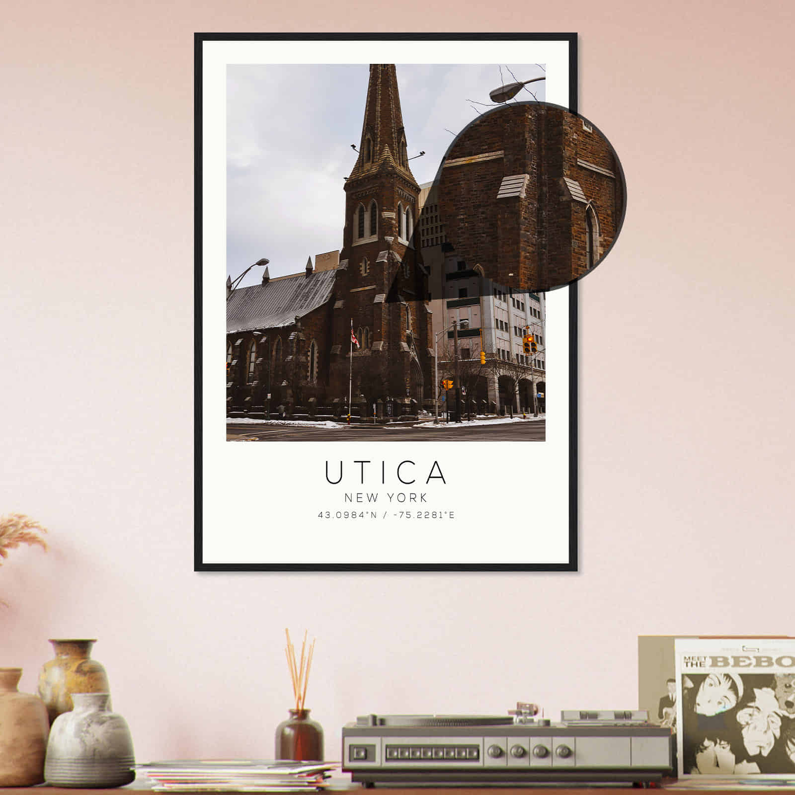 Deerfield Kansas Map Poster, Modern Home Decor Wall Art Print (Copy)