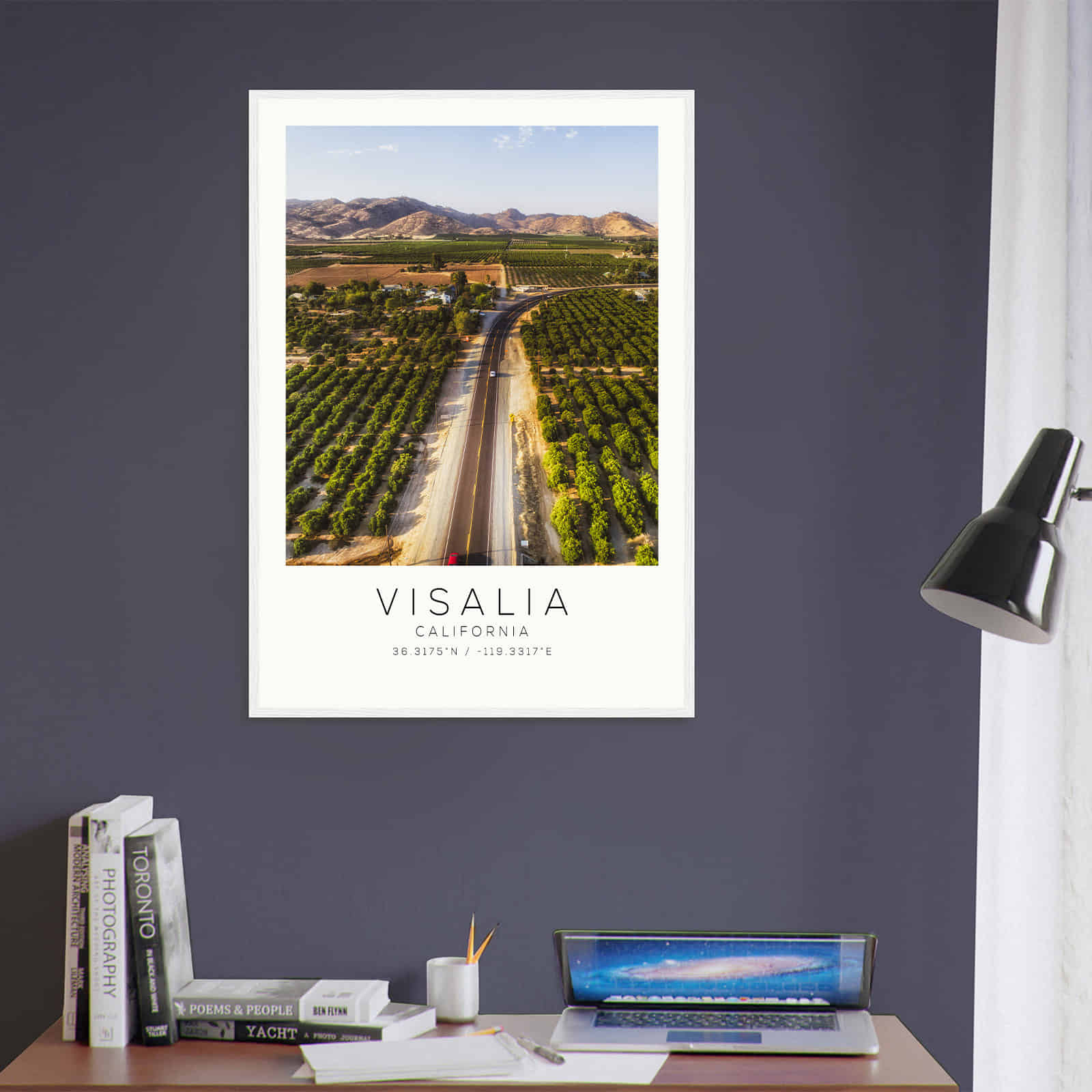 Deerfield Kansas Map Poster, Modern Home Decor Wall Art Print (Copy)