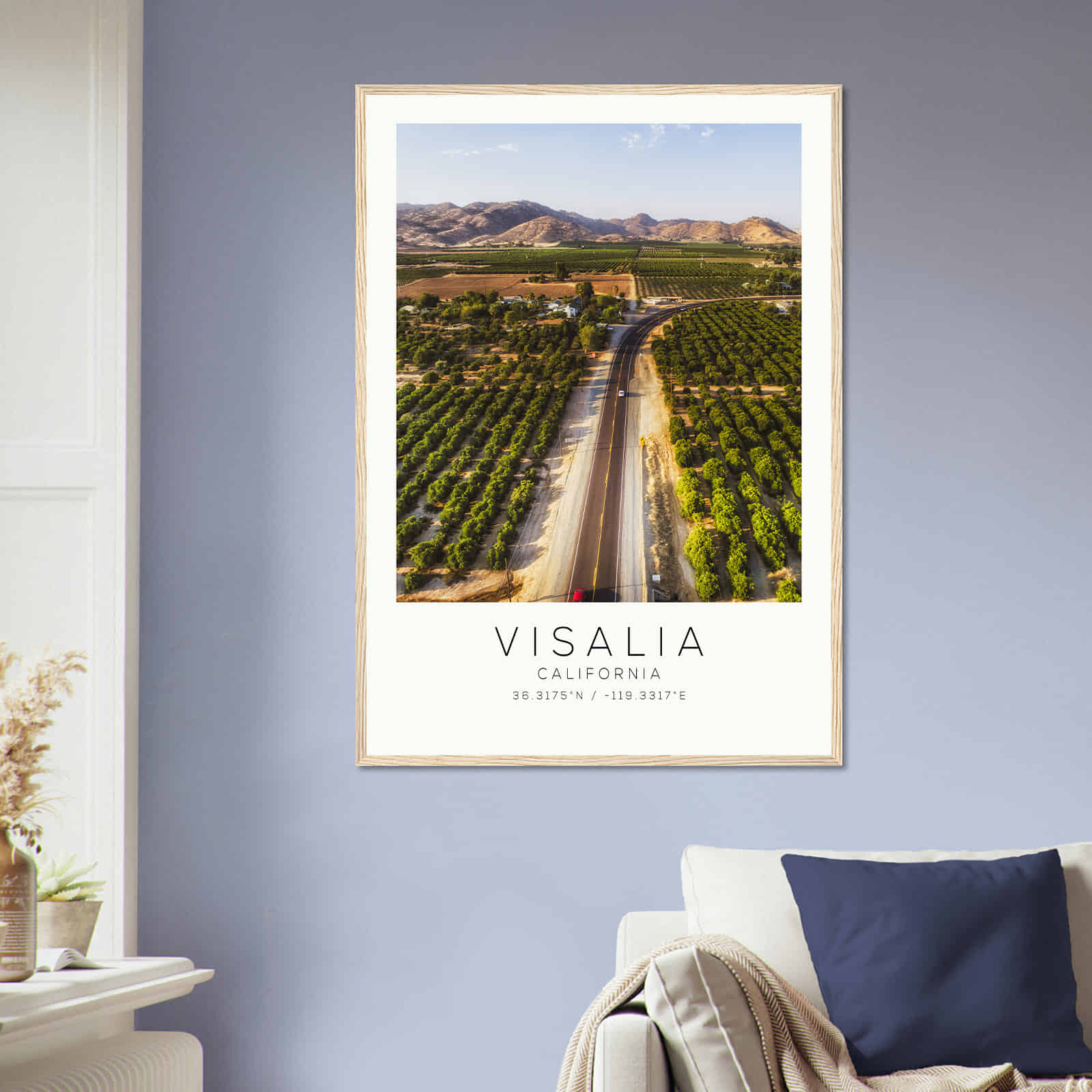 Deerfield Kansas Map Poster, Modern Home Decor Wall Art Print (Copy)