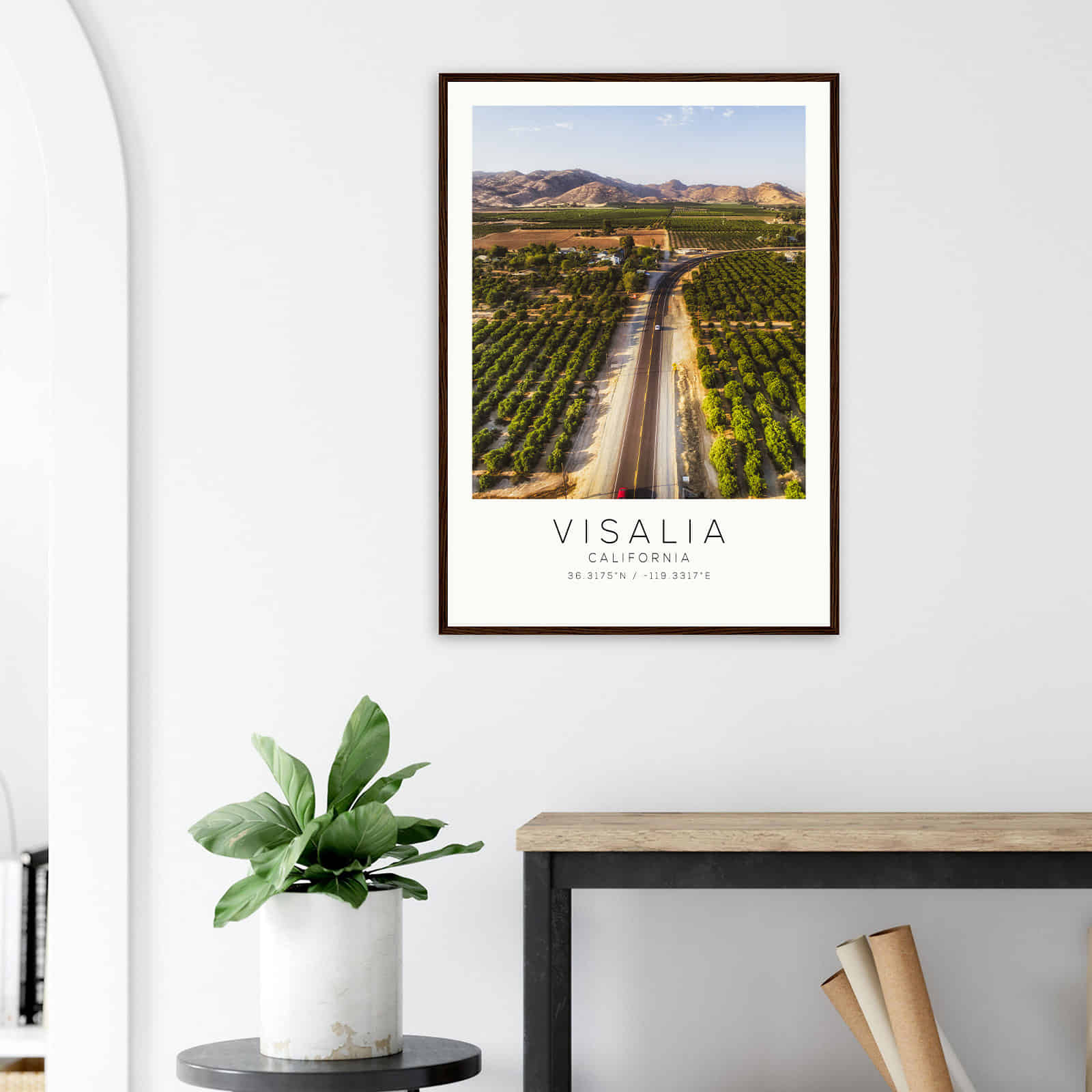 Deerfield Kansas Map Poster, Modern Home Decor Wall Art Print (Copy)