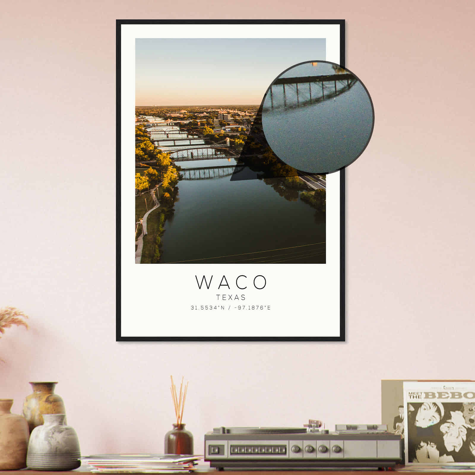 Deerfield Kansas Map Poster, Modern Home Decor Wall Art Print (Copy)