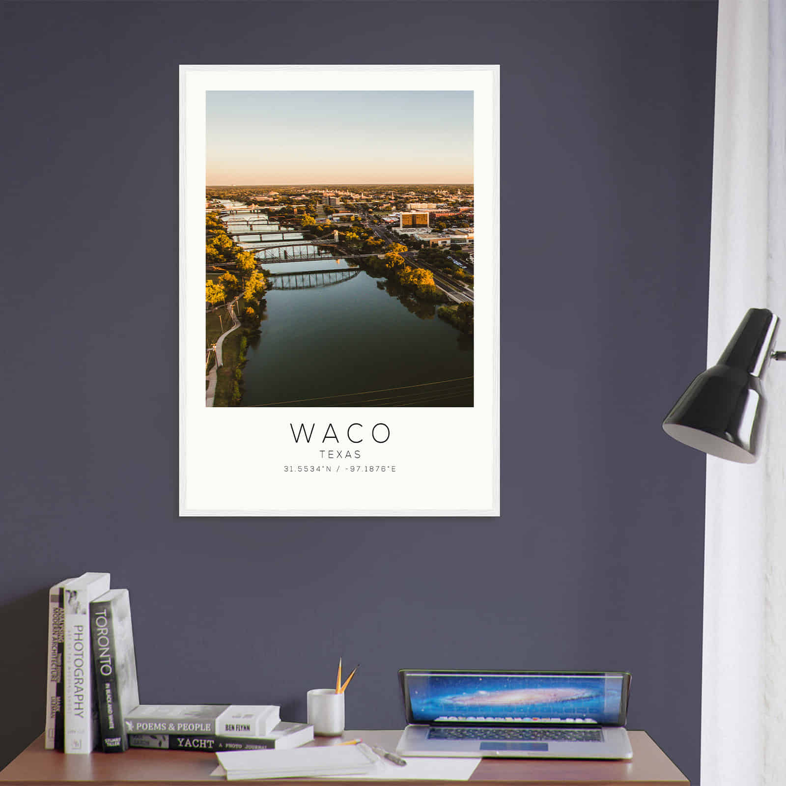 Deerfield Kansas Map Poster, Modern Home Decor Wall Art Print (Copy)