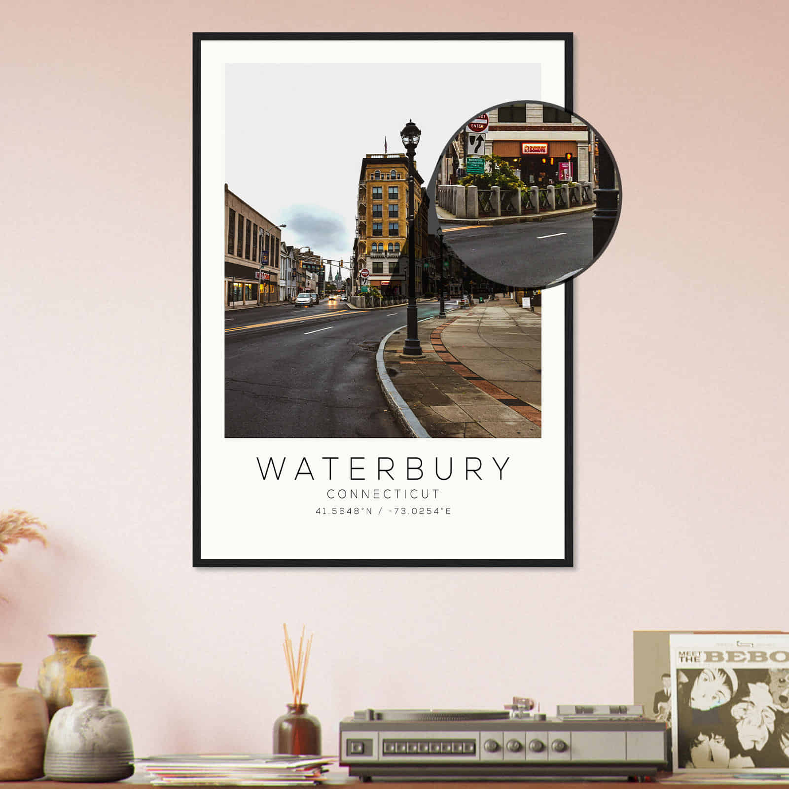 Deerfield Kansas Map Poster, Modern Home Decor Wall Art Print (Copy)