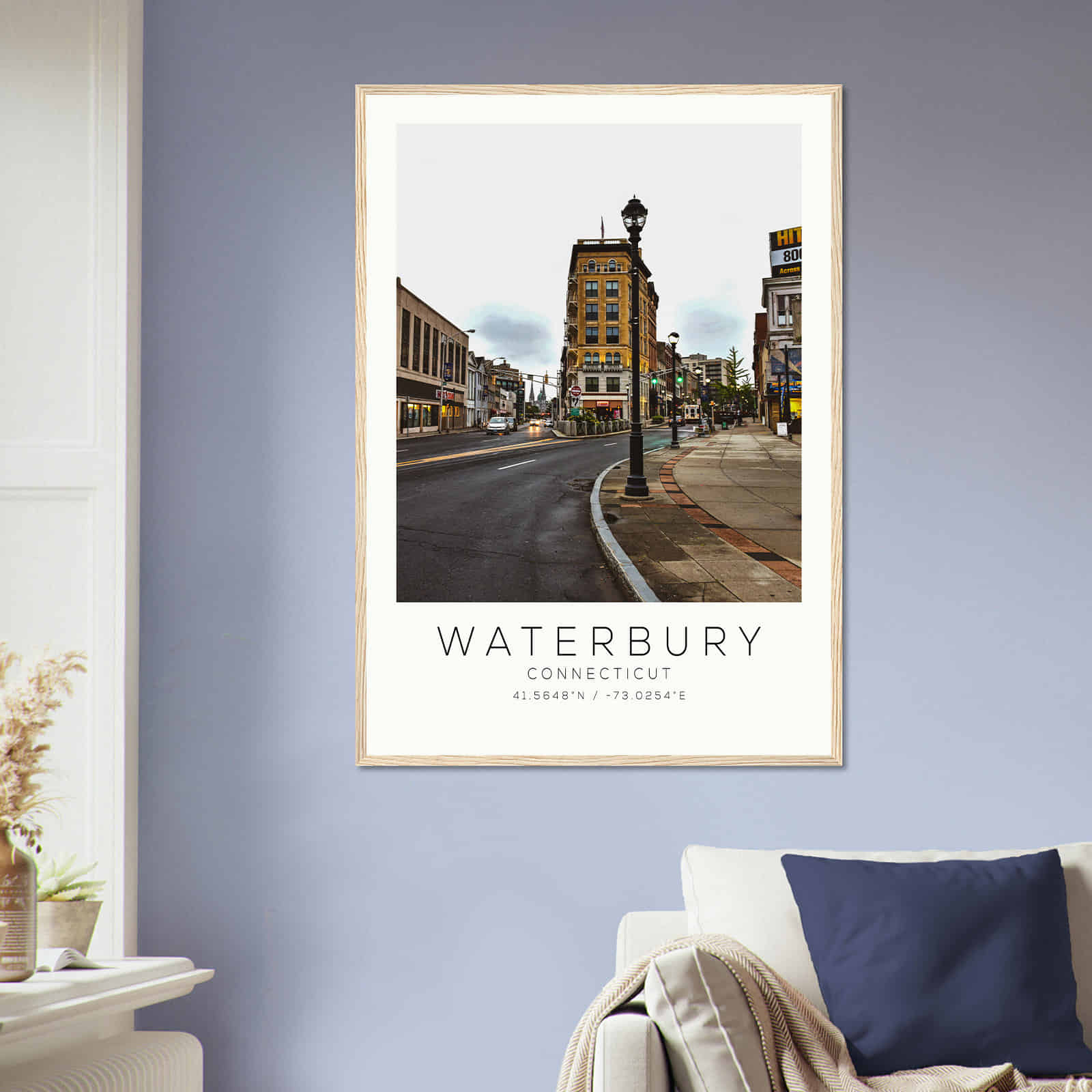 Deerfield Kansas Map Poster, Modern Home Decor Wall Art Print (Copy)