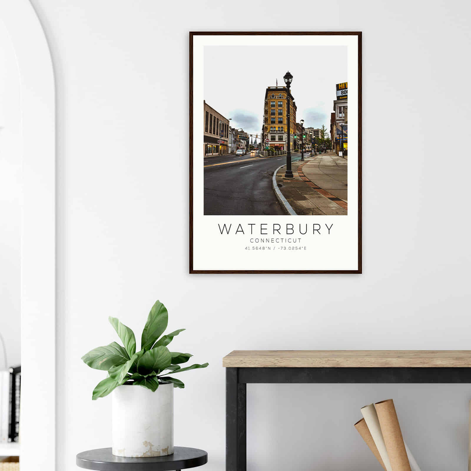 Deerfield Kansas Map Poster, Modern Home Decor Wall Art Print (Copy)