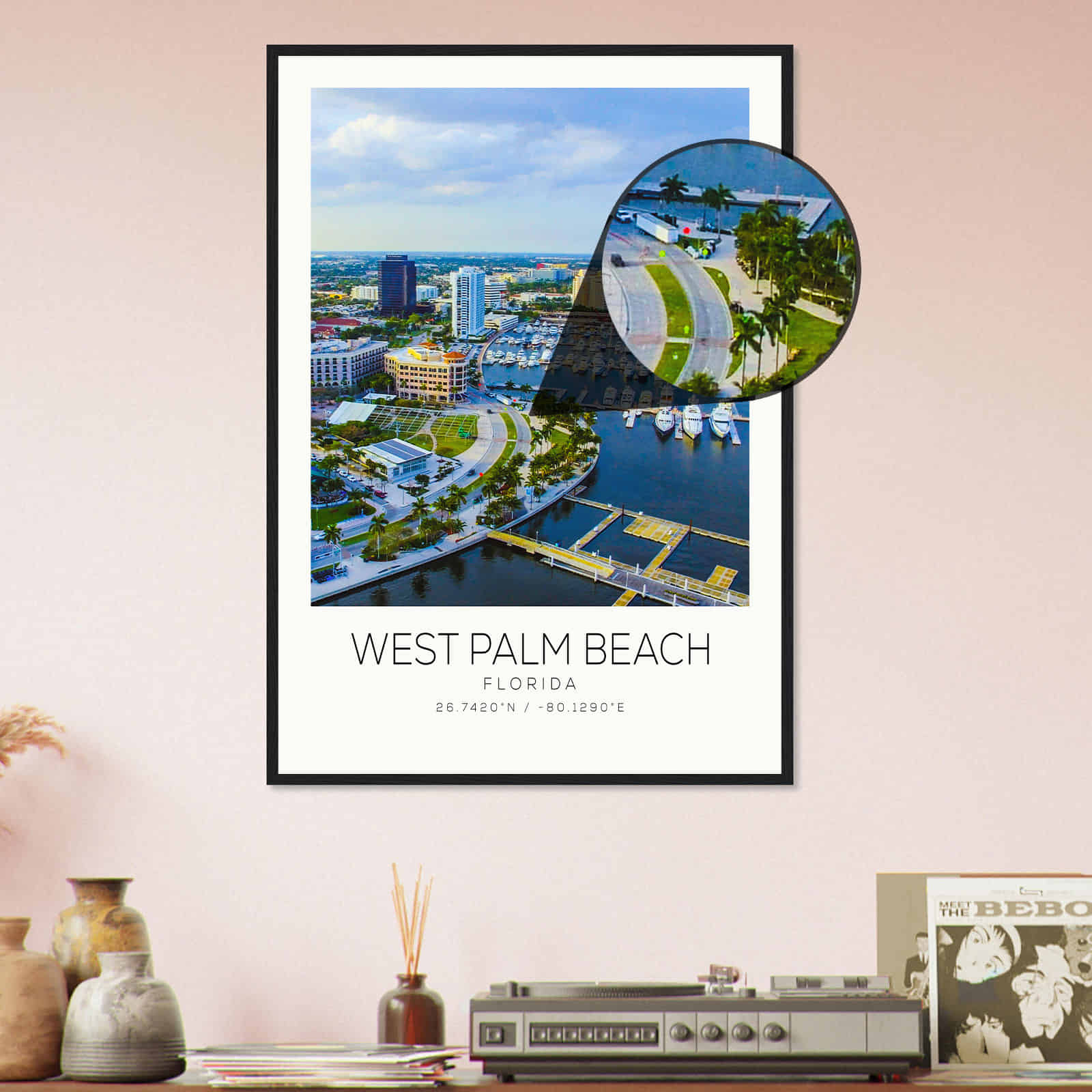 Deerfield Kansas Map Poster, Modern Home Decor Wall Art Print (Copy)