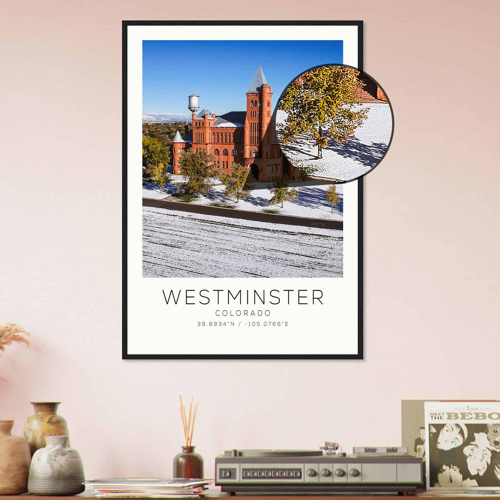 Deerfield Kansas Map Poster, Modern Home Decor Wall Art Print (Copy)