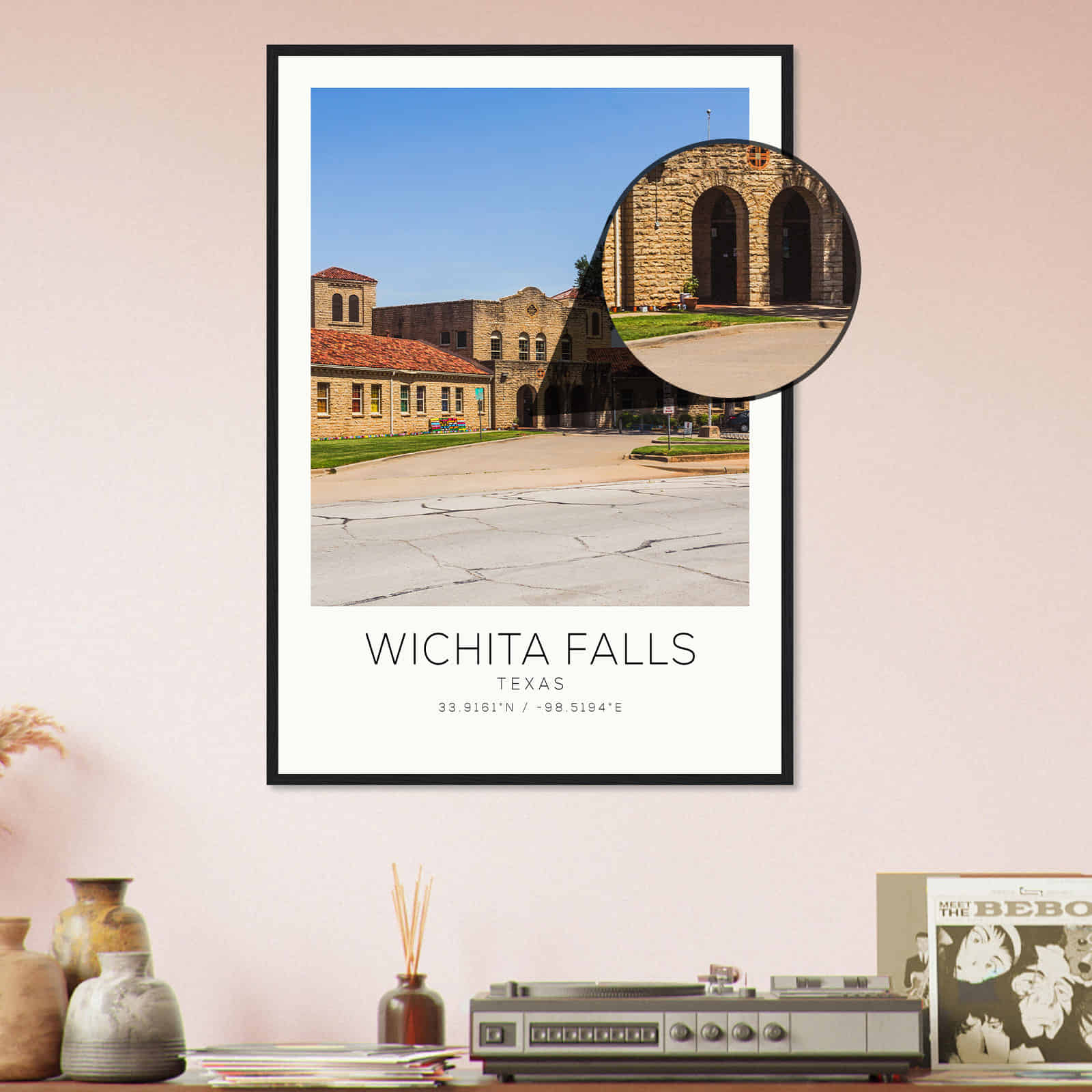 Deerfield Kansas Map Poster, Modern Home Decor Wall Art Print (Copy)