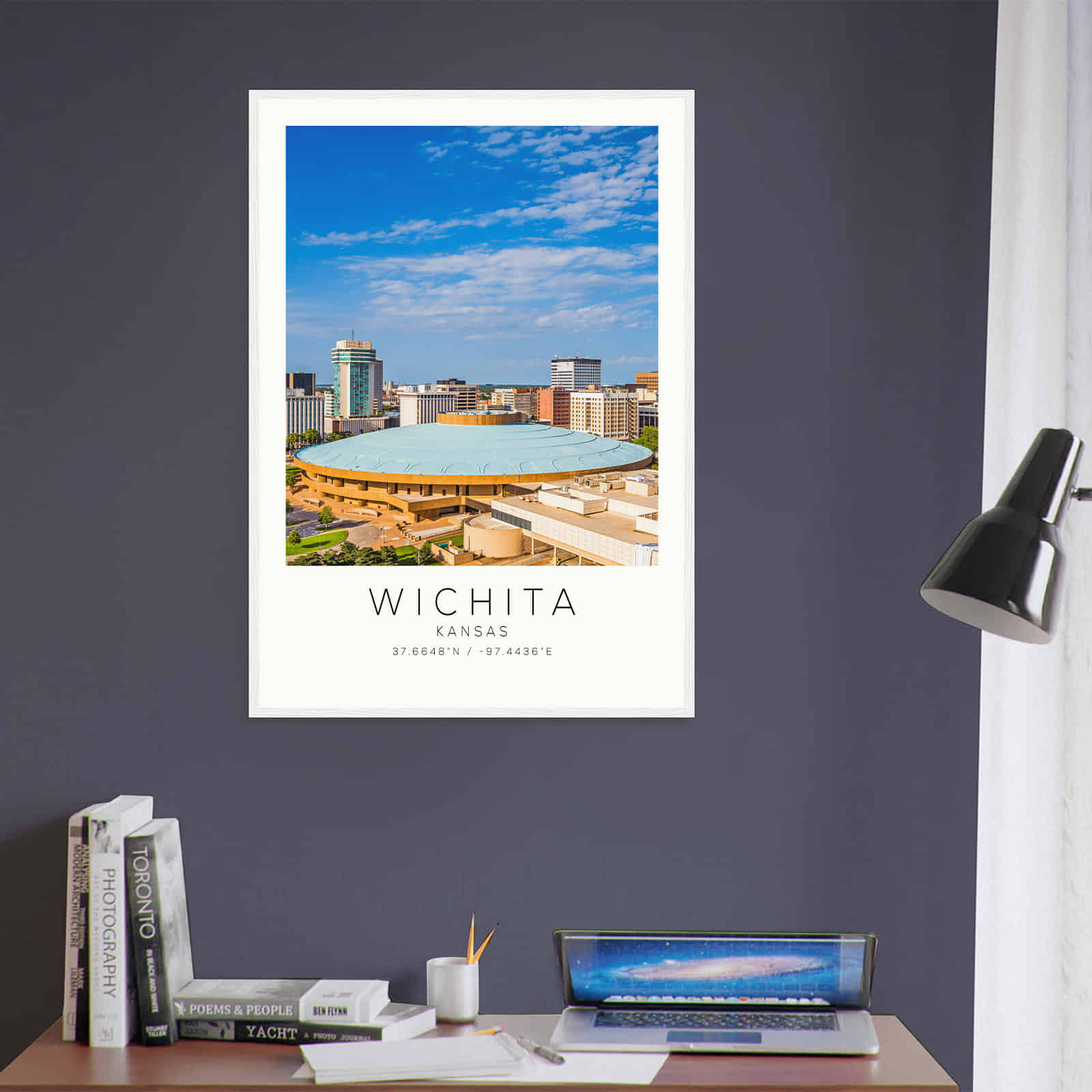 Deerfield Kansas Map Poster, Modern Home Decor Wall Art Print (Copy)