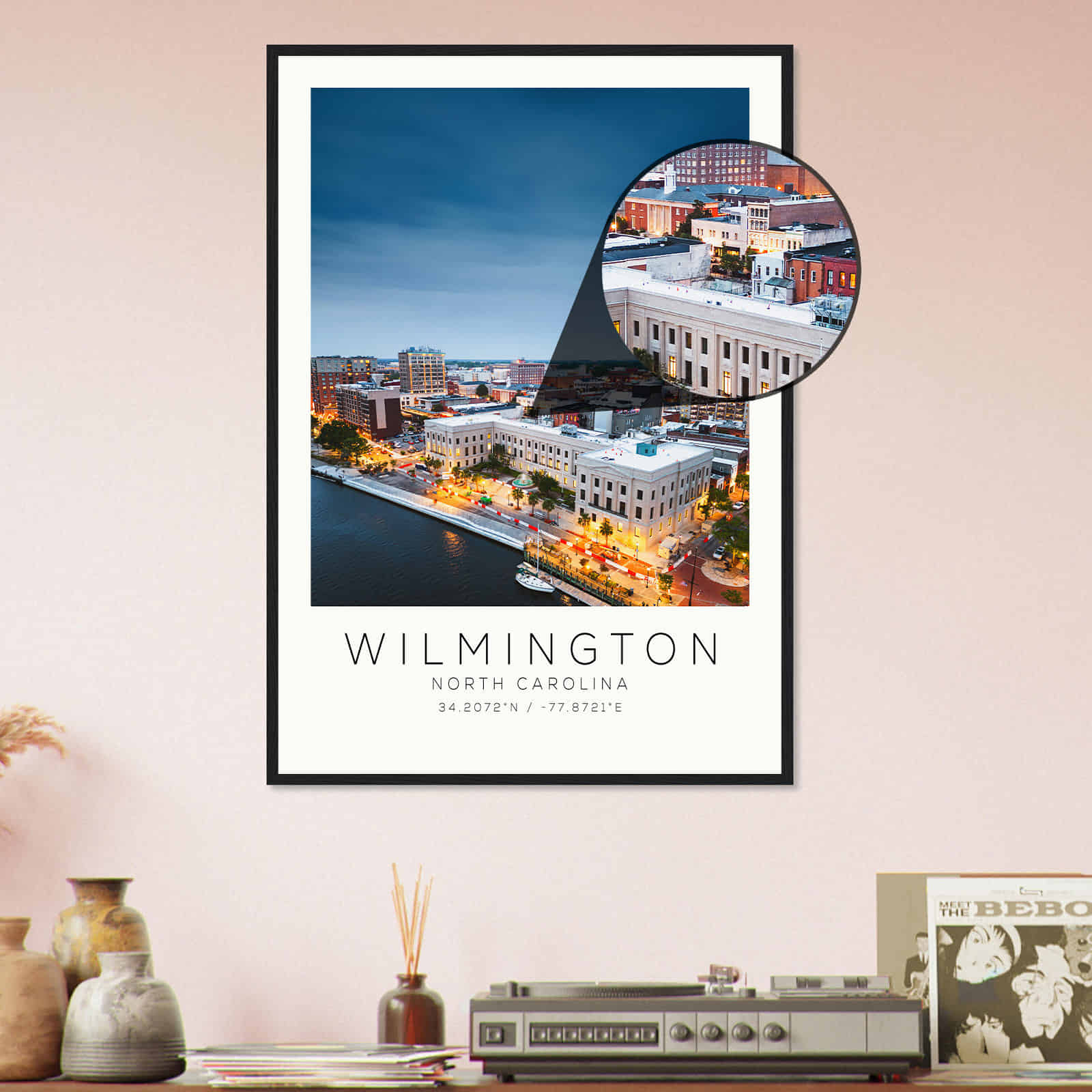 Deerfield Kansas Map Poster, Modern Home Decor Wall Art Print (Copy)