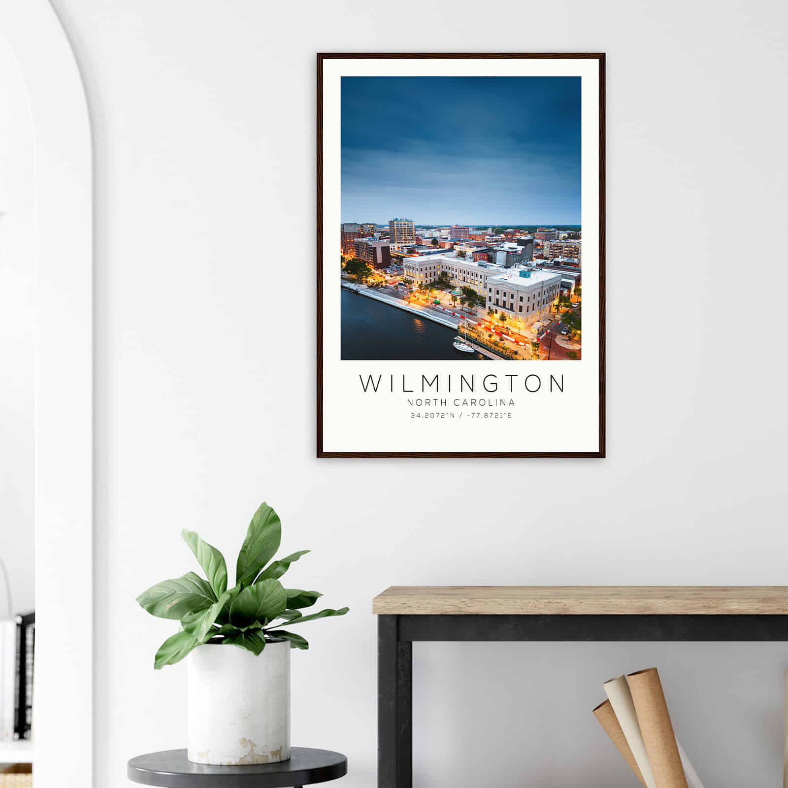 Deerfield Kansas Map Poster, Modern Home Decor Wall Art Print (Copy)